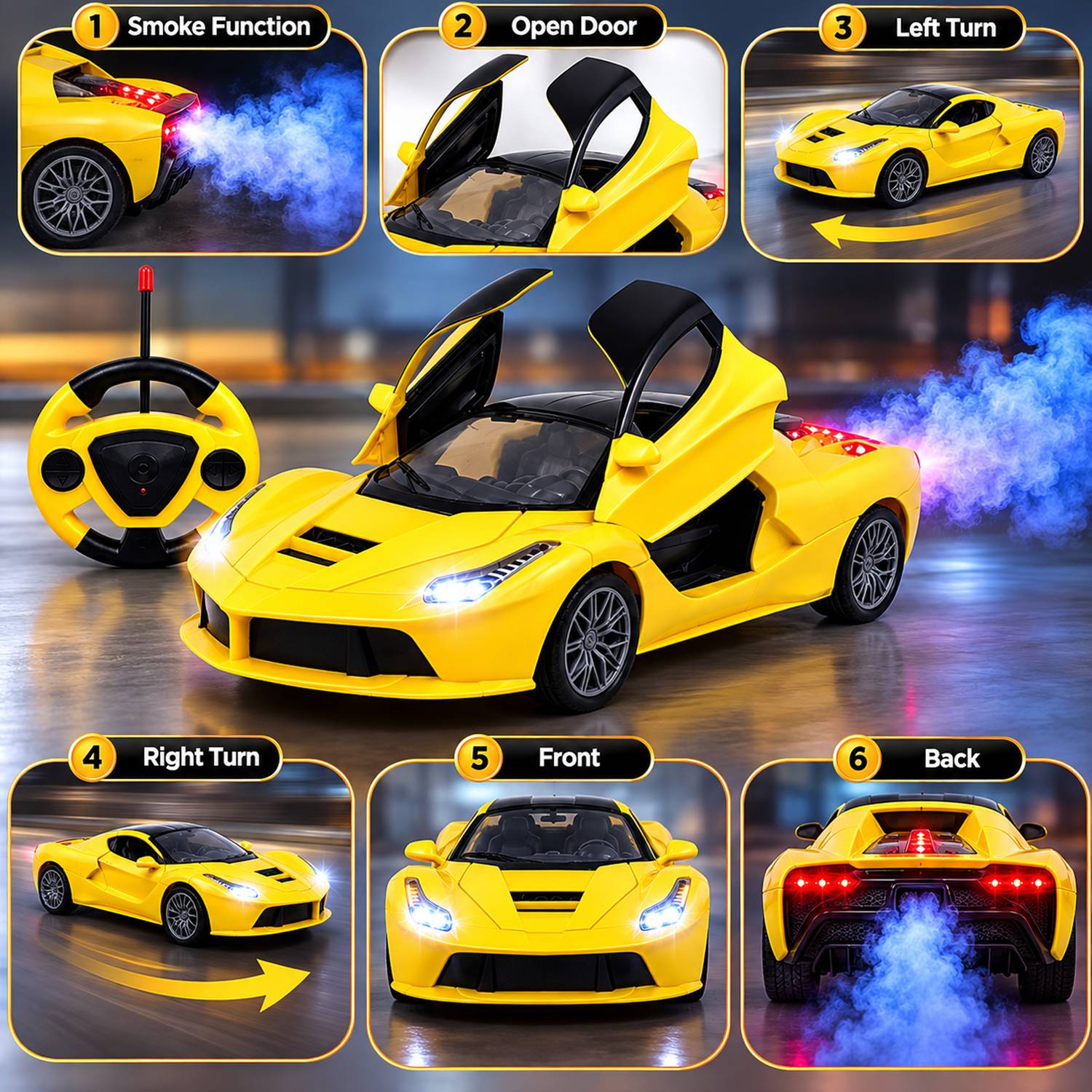 Buddynjoy High Speed Remote Control Racing Car for Kids - Image 2