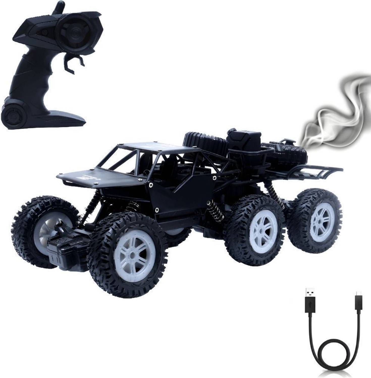 Wonder Remote Control Smoke Rock Crawler 6x6 - Image 1