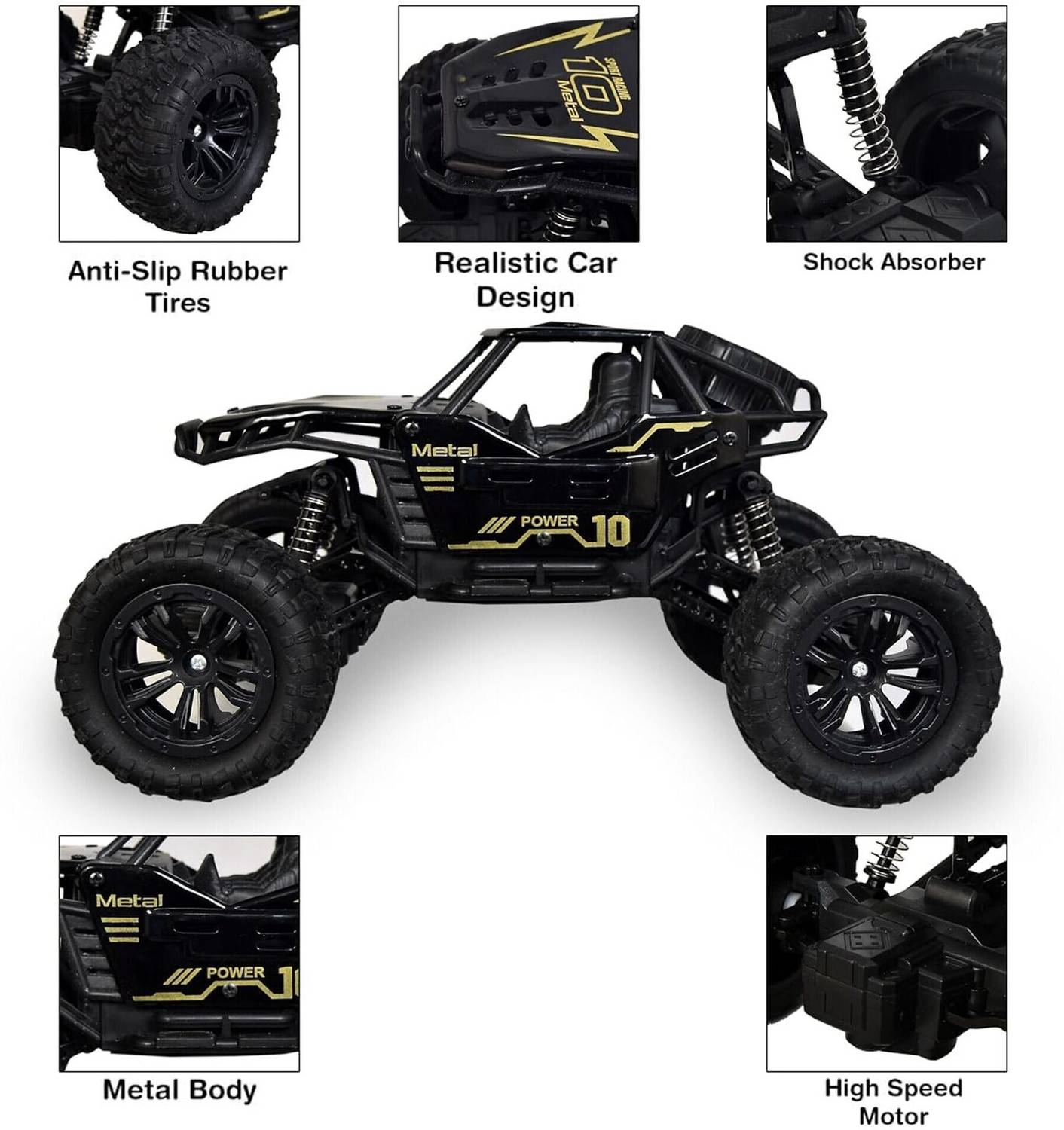 Flytek Monster Truck 4x4 Smoke Effect RC Car - Image 5