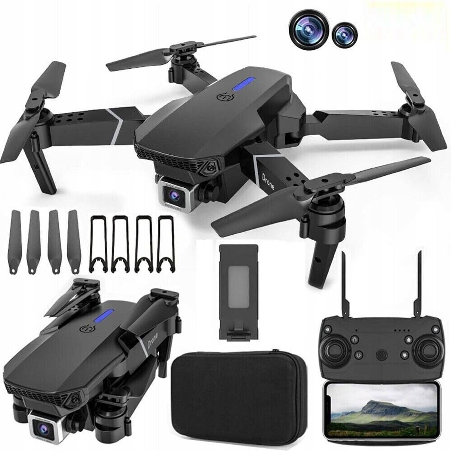 Mevara Foldable-RC-Quadcopter-Altitude-Hold-Headless-Mode-Hight-Hold-Color-quadcopter Drone