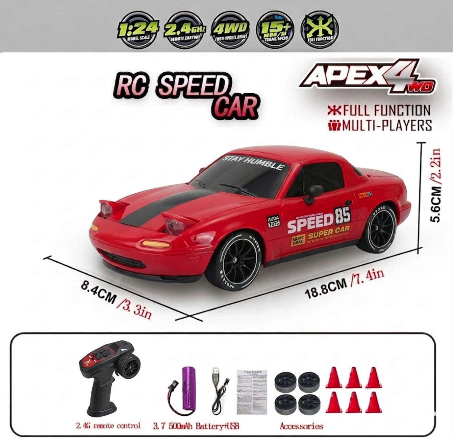 Image of Flytek Drifting rc car remote control car 4x4 drift rc car 4x4 rc drift car for adults