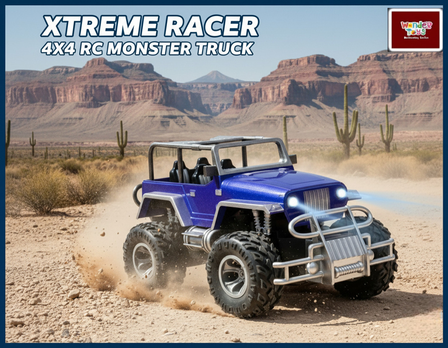 Image of Wonder Toys Xtream Racer Off Roader Rechargeable Remote Control Car|4x4 Monster Truck