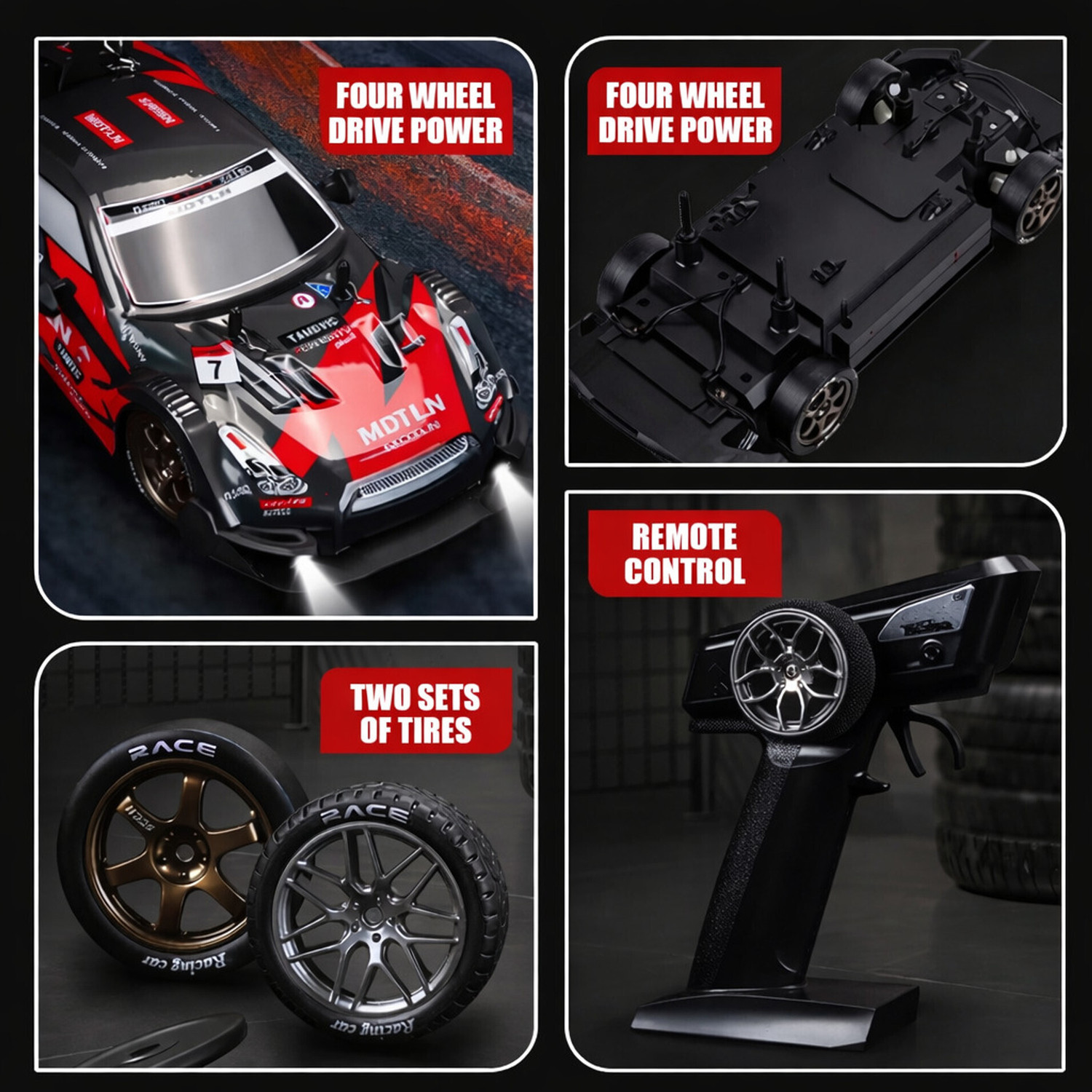 Image of Flytek Rechargeable rc car 4x4 rc cars for adults 1:16 rc drift car drift rc car