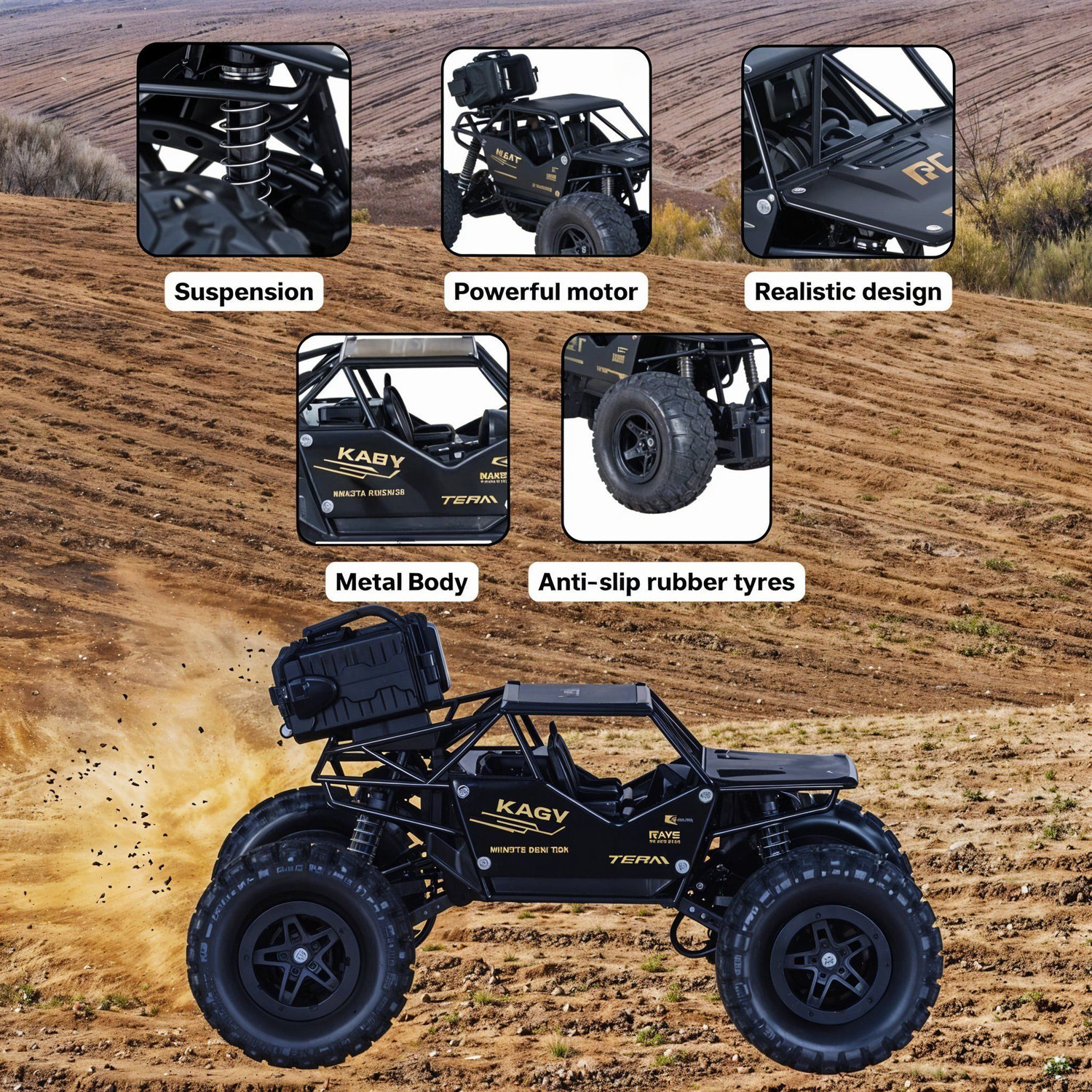 Image of Ninjatoy Remote Control Rock Crawler without smoke CW85