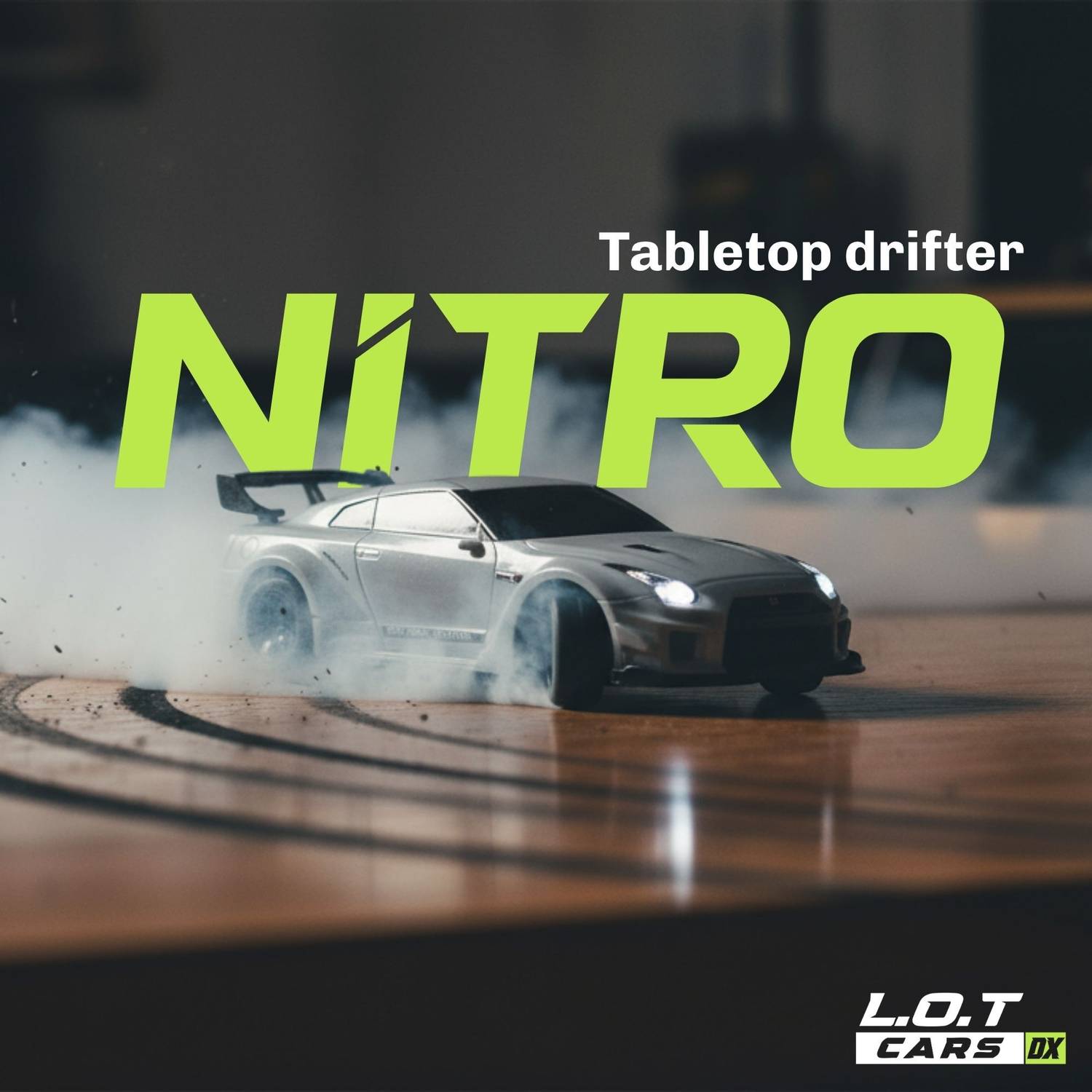 L.O.T CARS Nitro Mini RC Drift Car, 1:64 Scale - Image 2