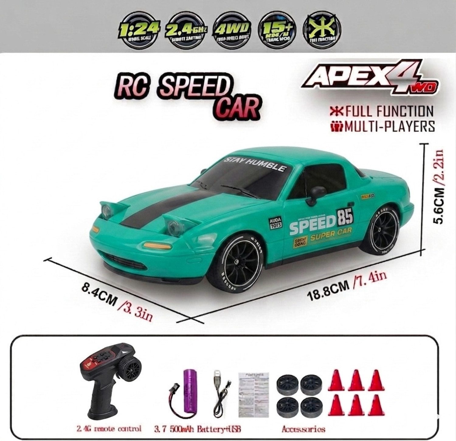 Image of Flytek Remote control car 4x4 drift rc car 4x4 rc drift car toys for adults