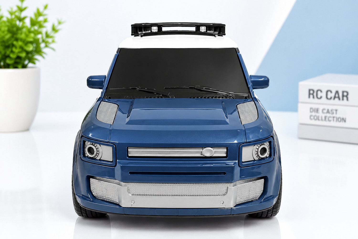Image of MY WONDERBOX Remote Control SUV Defender Car With Headlight And Smoke Effect (Blue)
