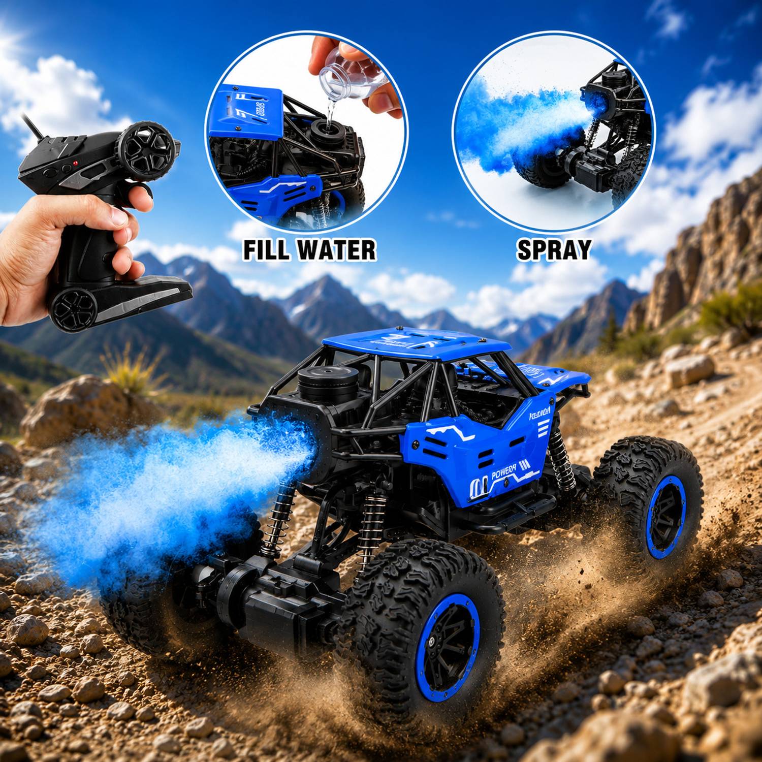 Buddynjoy RC Offroad Monster Rock Crawler 4x4 - Image 5