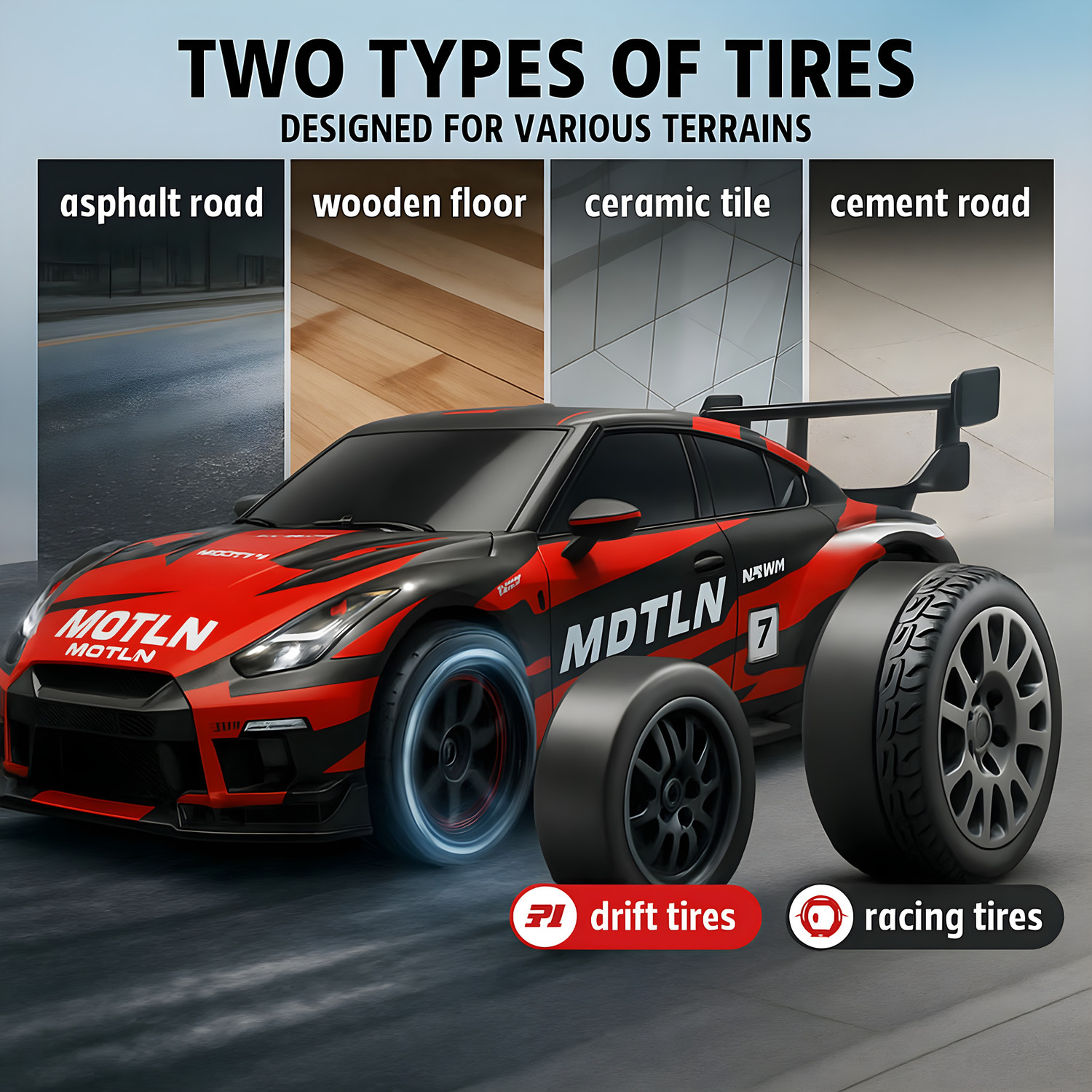 Image of Flytek Rechageable Remote control car 4x4 drift rc car 4x4 rc drift car toys for adults