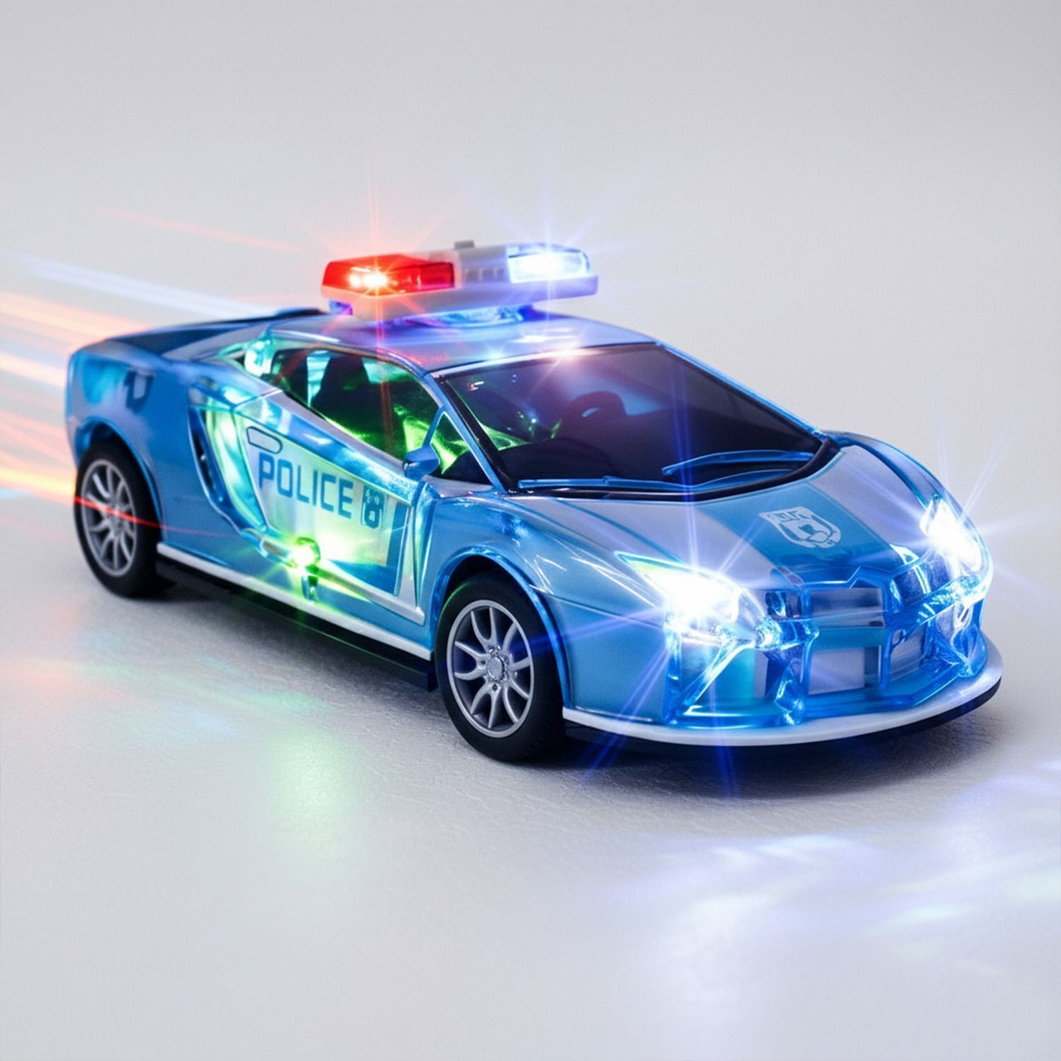 twist n turn 3D Police Friction Car Toy with Lights & Music (Whit... more