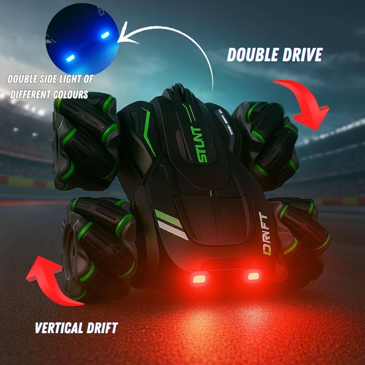ZUNBELLA 4X4 Remote Control Stunt Car - Image 4
