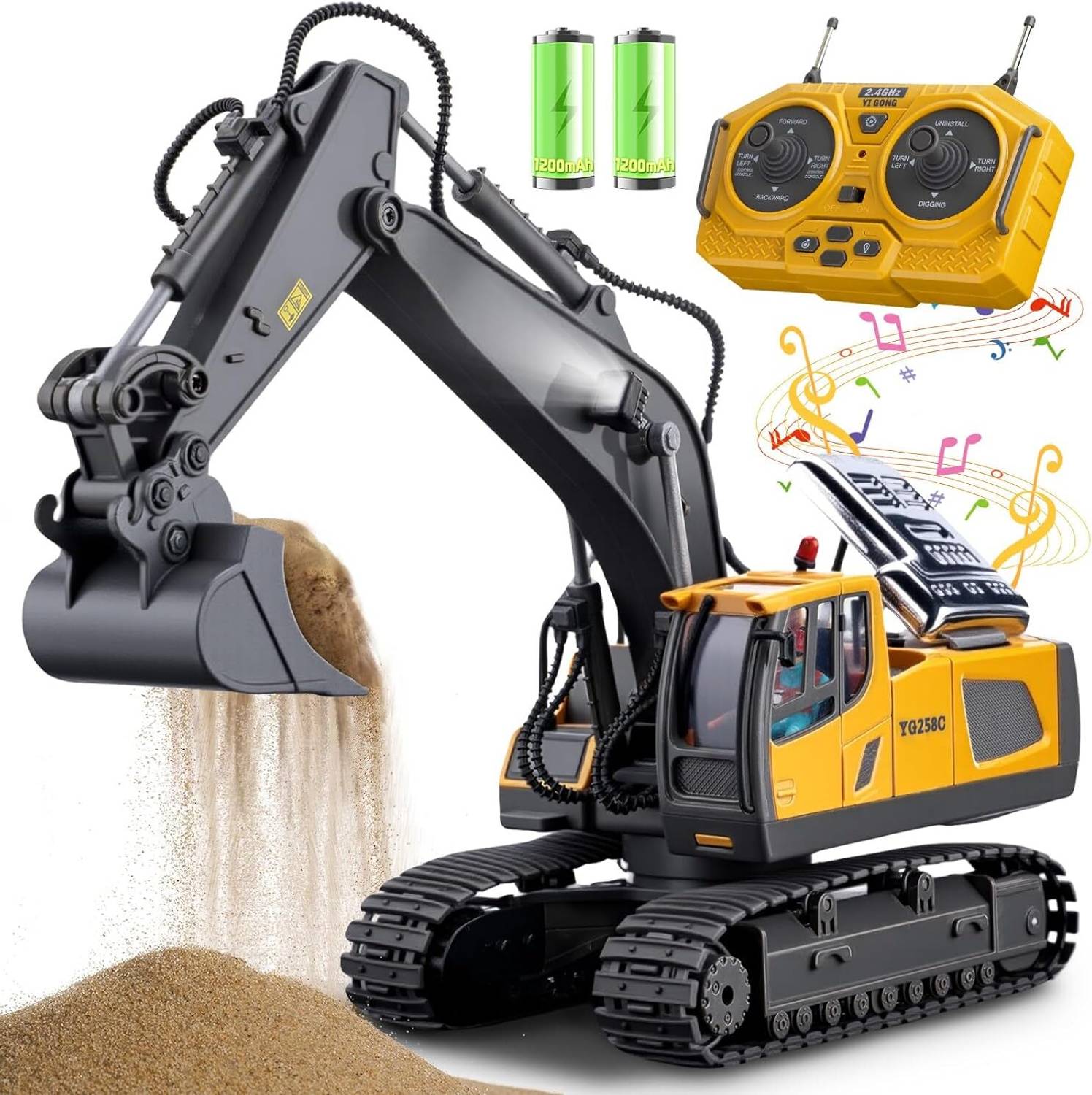 ToyBillity PRO RC Metal Excavator 1/20 Scale - Image 1