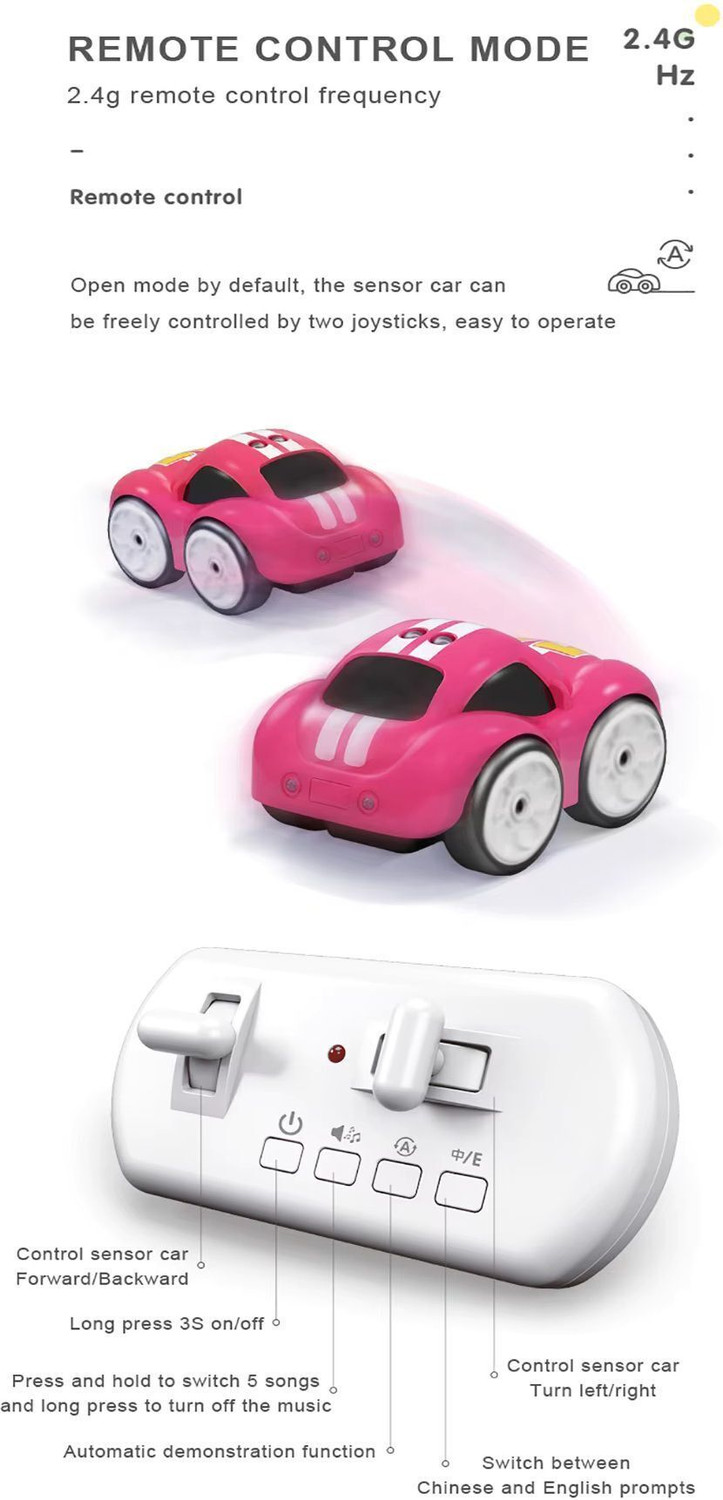 Image of Learn With Fun 5 Mode Smart Remote Control Car for Kids | Follow & Avoid Sensor Toy