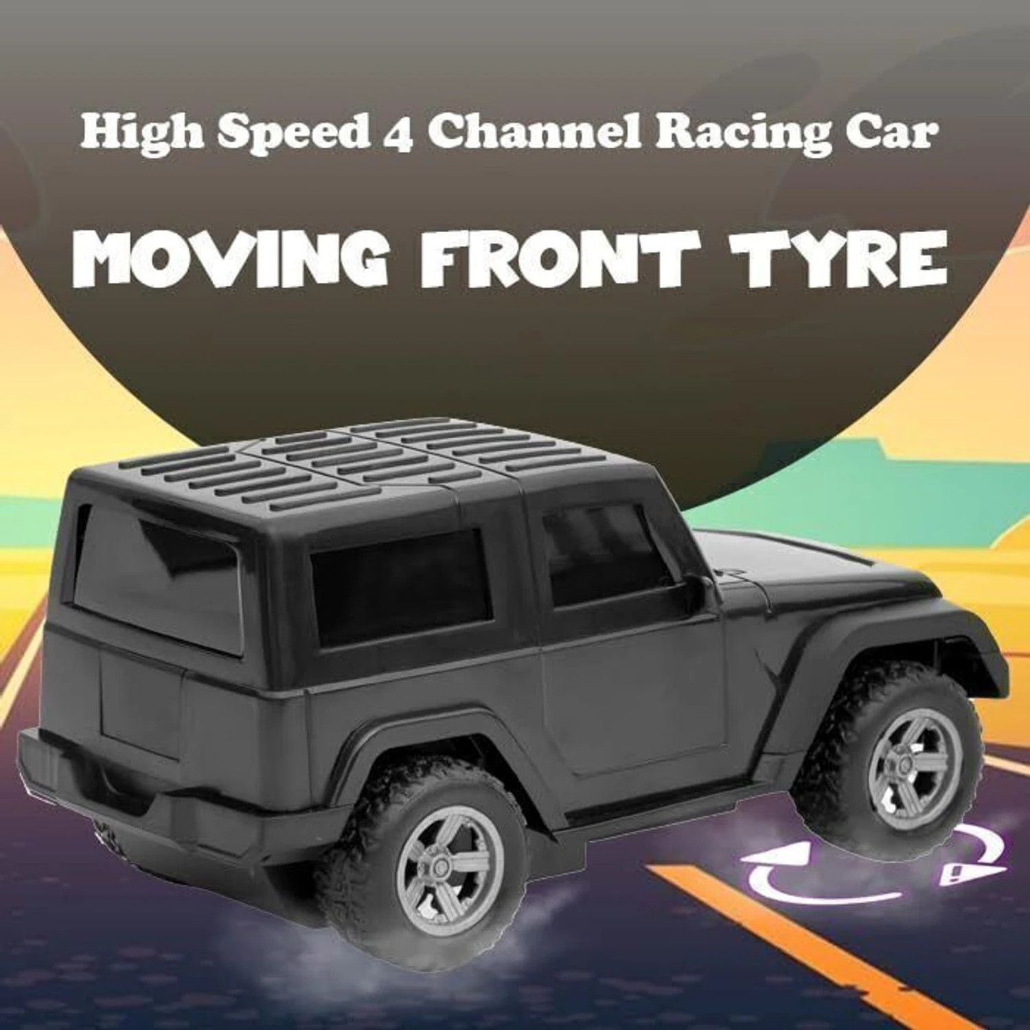 Image of JoyAura Thar Car Rechargeable Musical Car Best Gift for Kids | Musical Car Toy