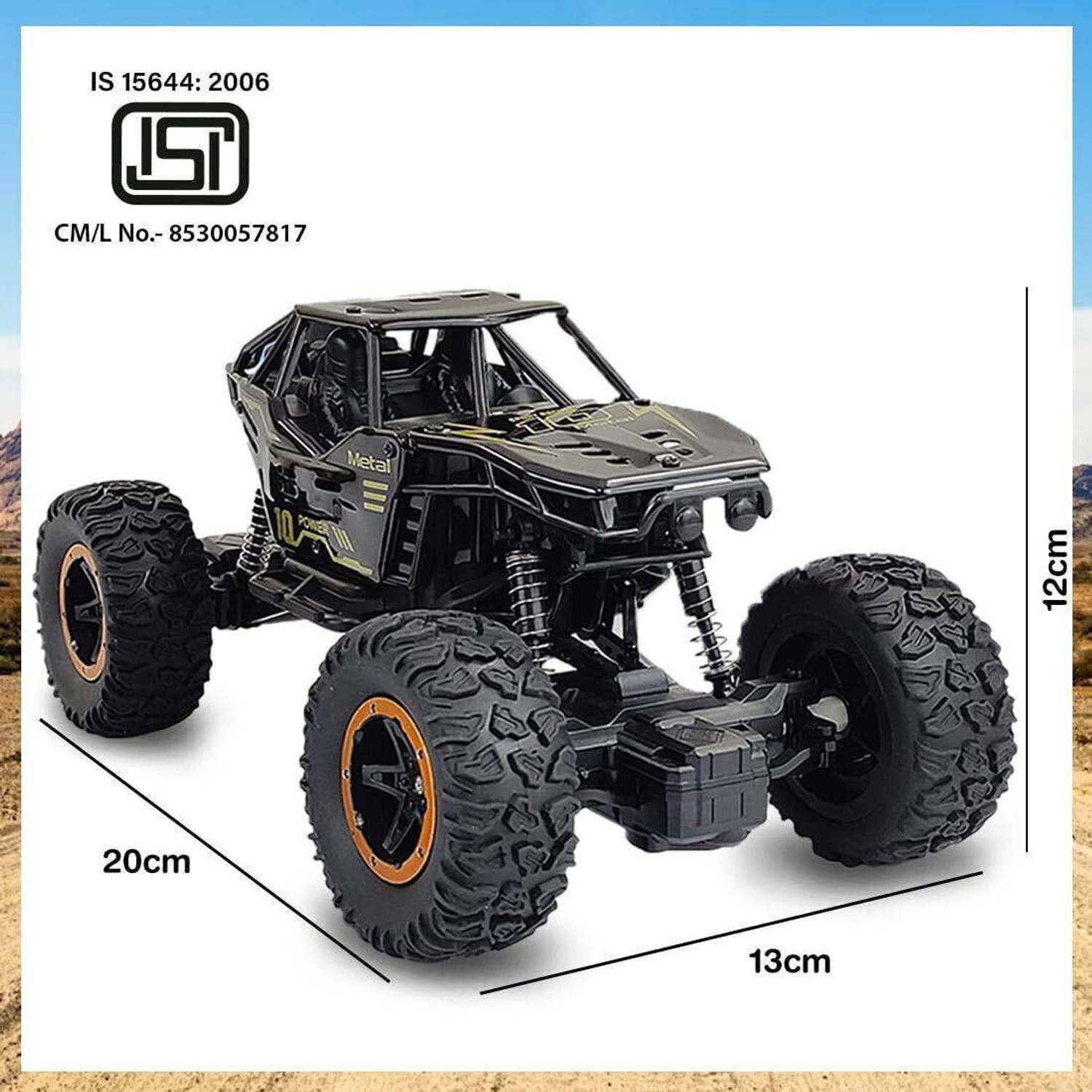 Image of Wembley RC car with Mist Smoke Spray Function and Off-Road Truck Rock Car Toy for kids