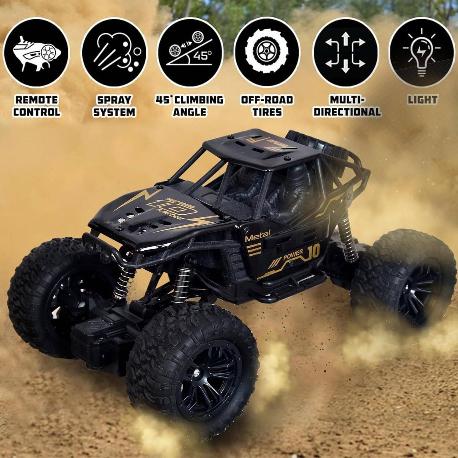 Flytek Monster Truck 4x4 Smoke Effect RC Car - Image 4