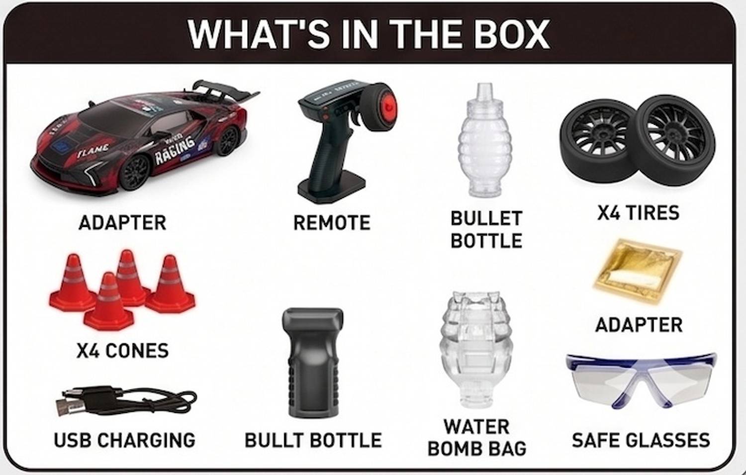 SSE 15KM/H Rechargeable Drift RC Car - Image 4