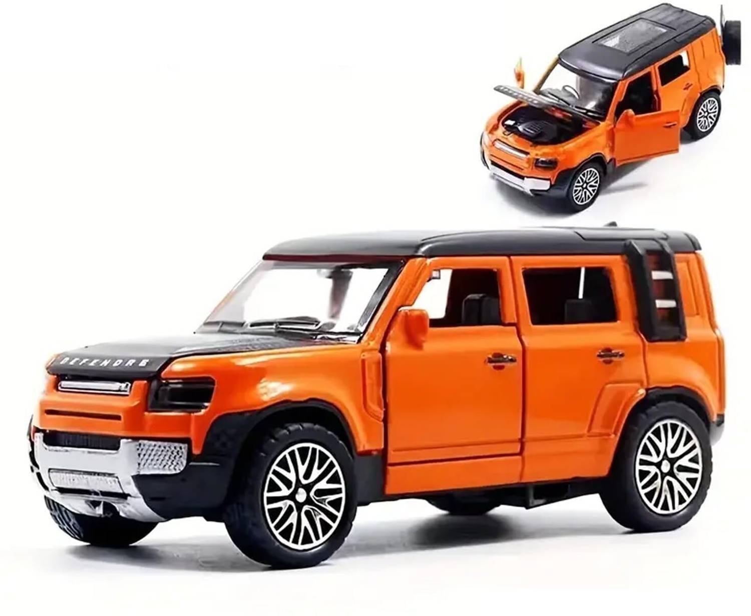 surgetraders Land Rover Defender 1.36 Diecast Model With Openable Door and Bonnet For Kids