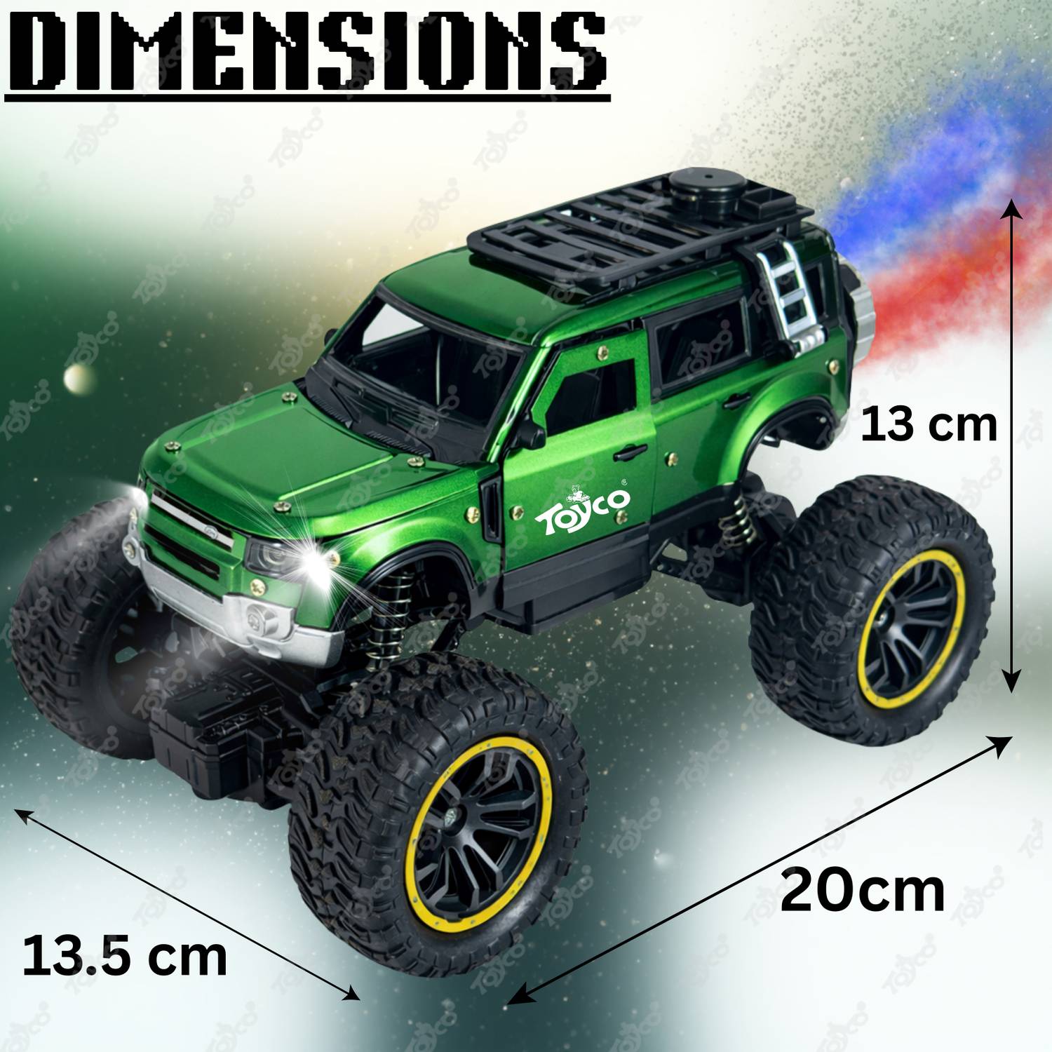 Toyco 2.4GHz Offroad Monster Rock Crawler Remote Car - Image 2