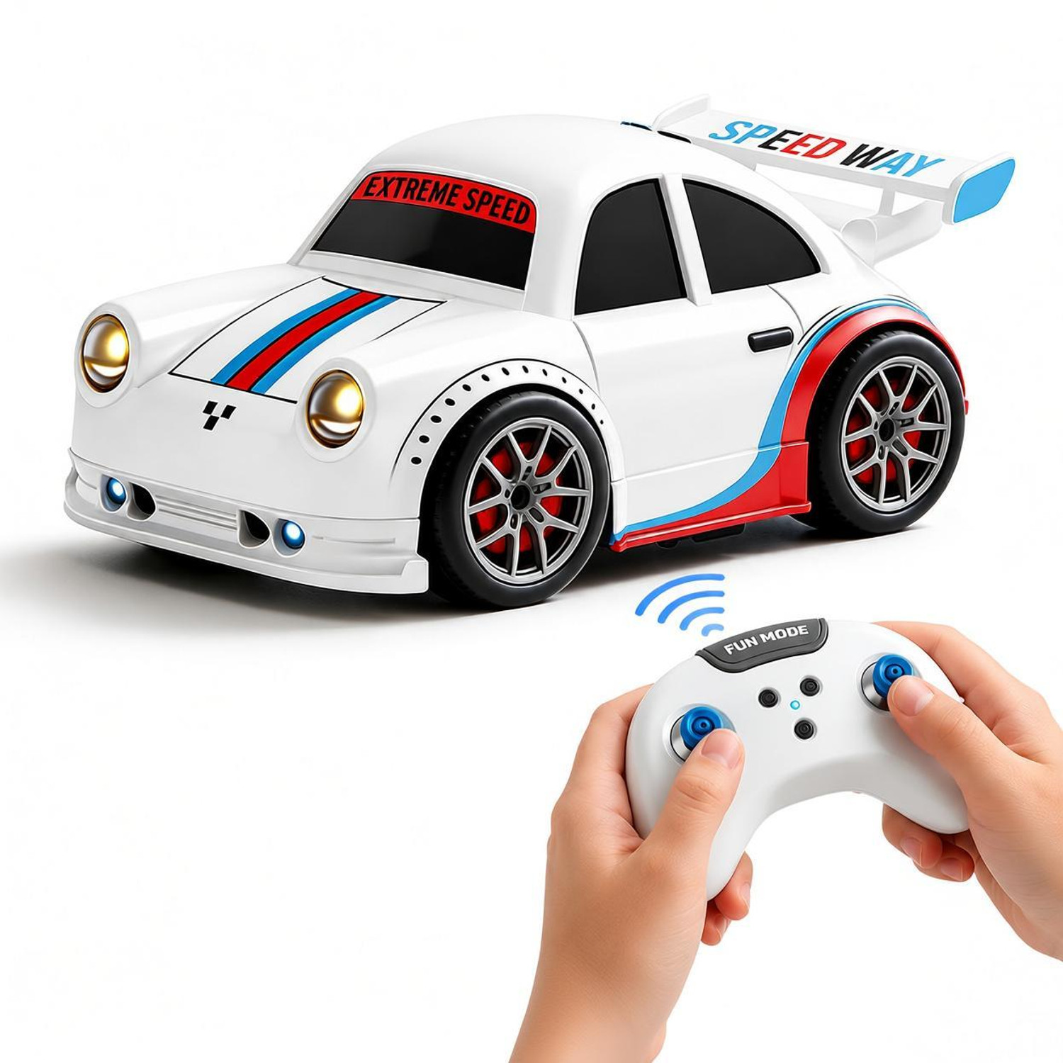 AG INDUSTRY Remote Control Smart Sensor Drift Car with Follow Me, Music & LED Lights