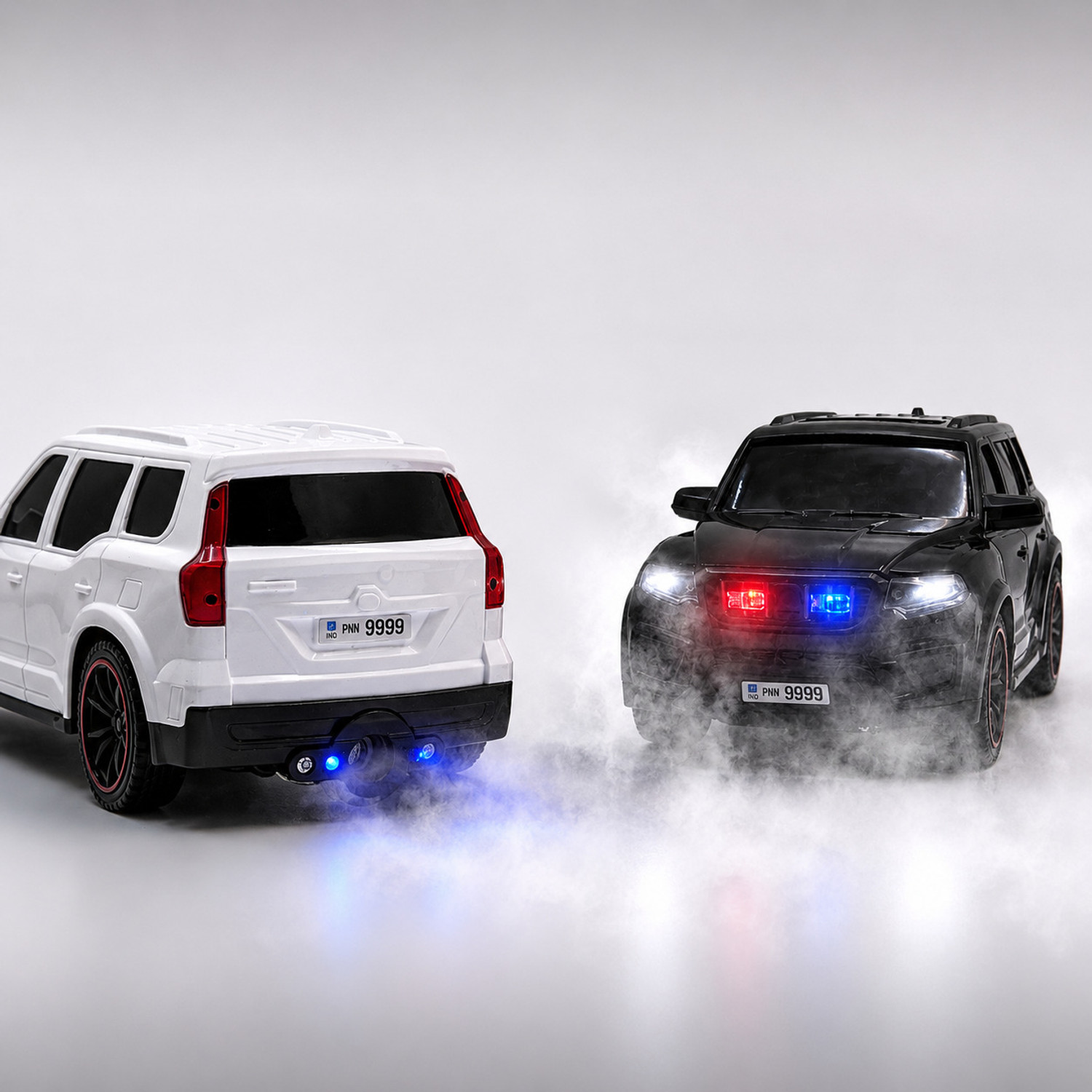 Image of Pick N Nick Toys Scorpio N R /C SUV Car Toy 1:18 with Smoke, Police Lights, Siren, Music On /Off