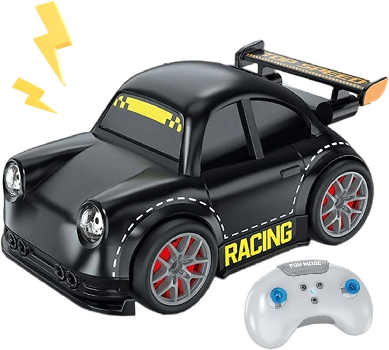 Image of ROSE KULI Remote Control Smart Sensor 4WD Drift Car with Follow Me, Music & LED Lights