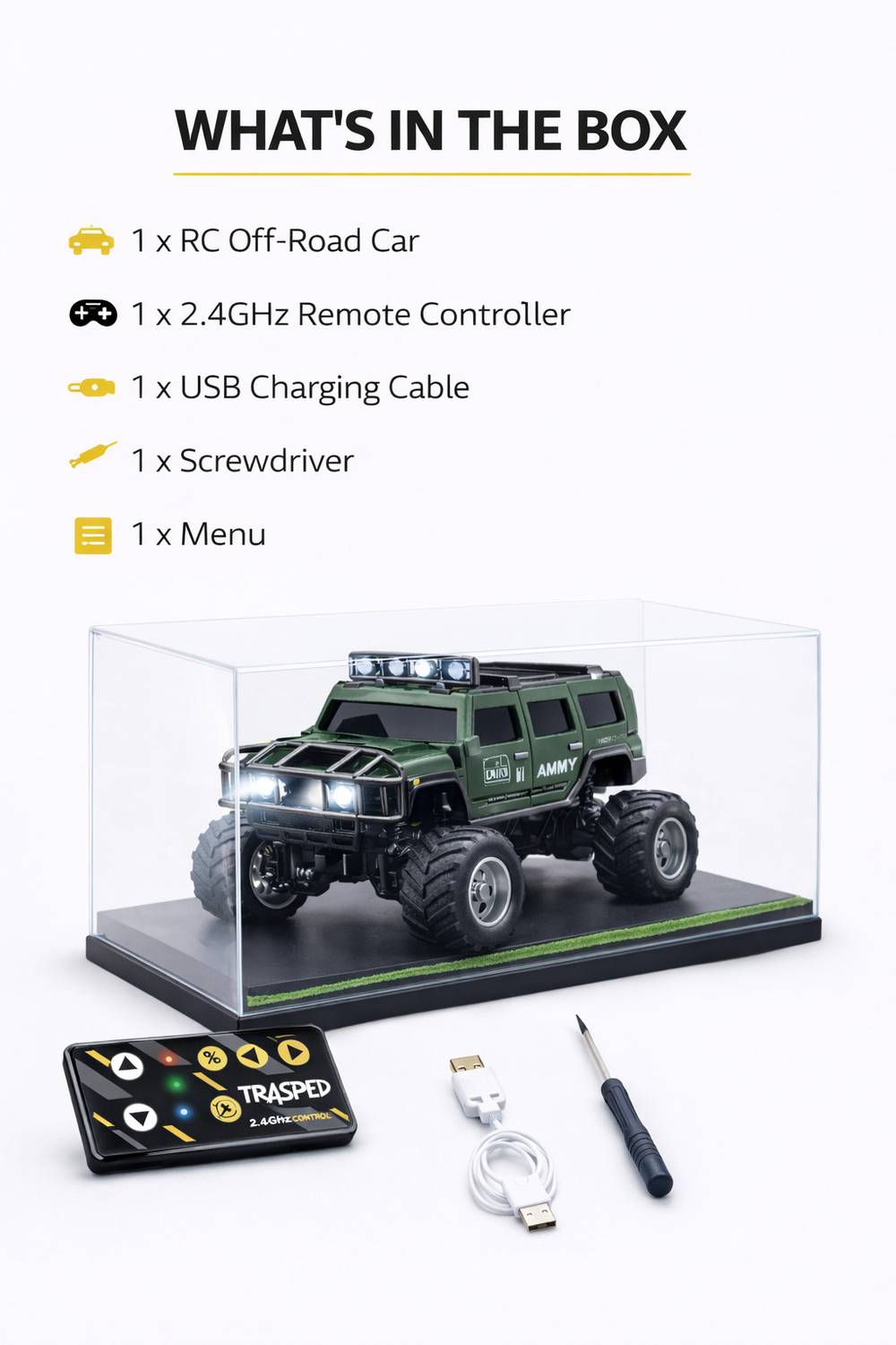 GKNEX Best RC SUV Jeep Toy Car 2.4GHz Remote Control Off Road - Image 2