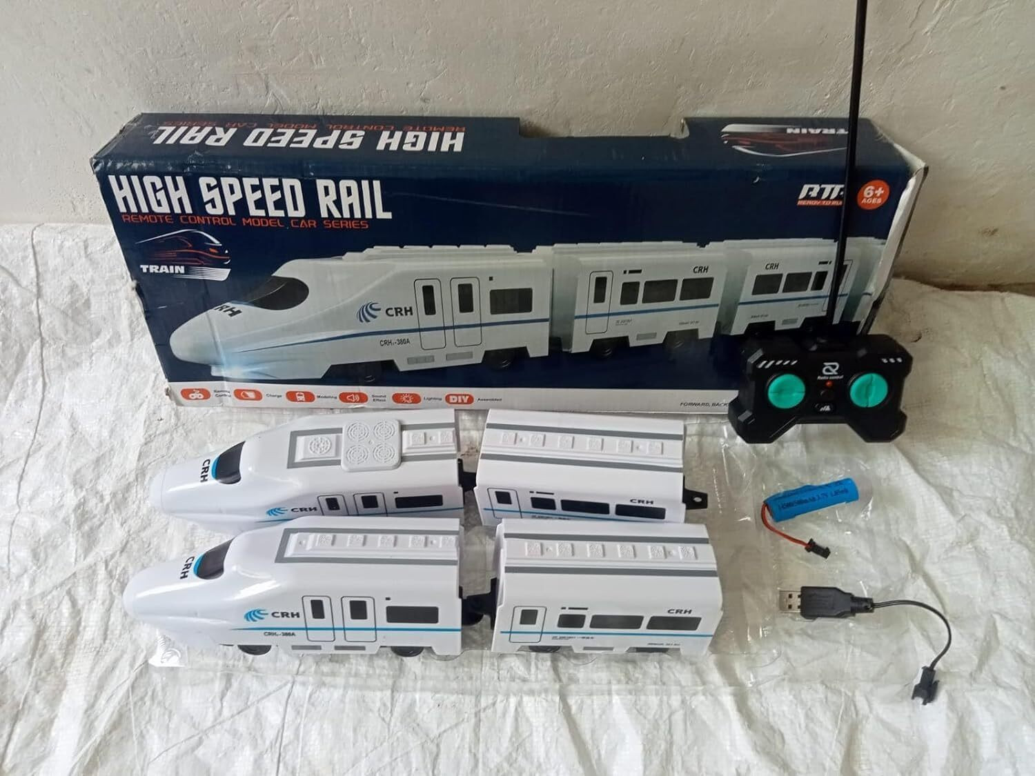 Image of star impex Rechargeable High-Speed Remote Controlled RC Bullet Train Toy