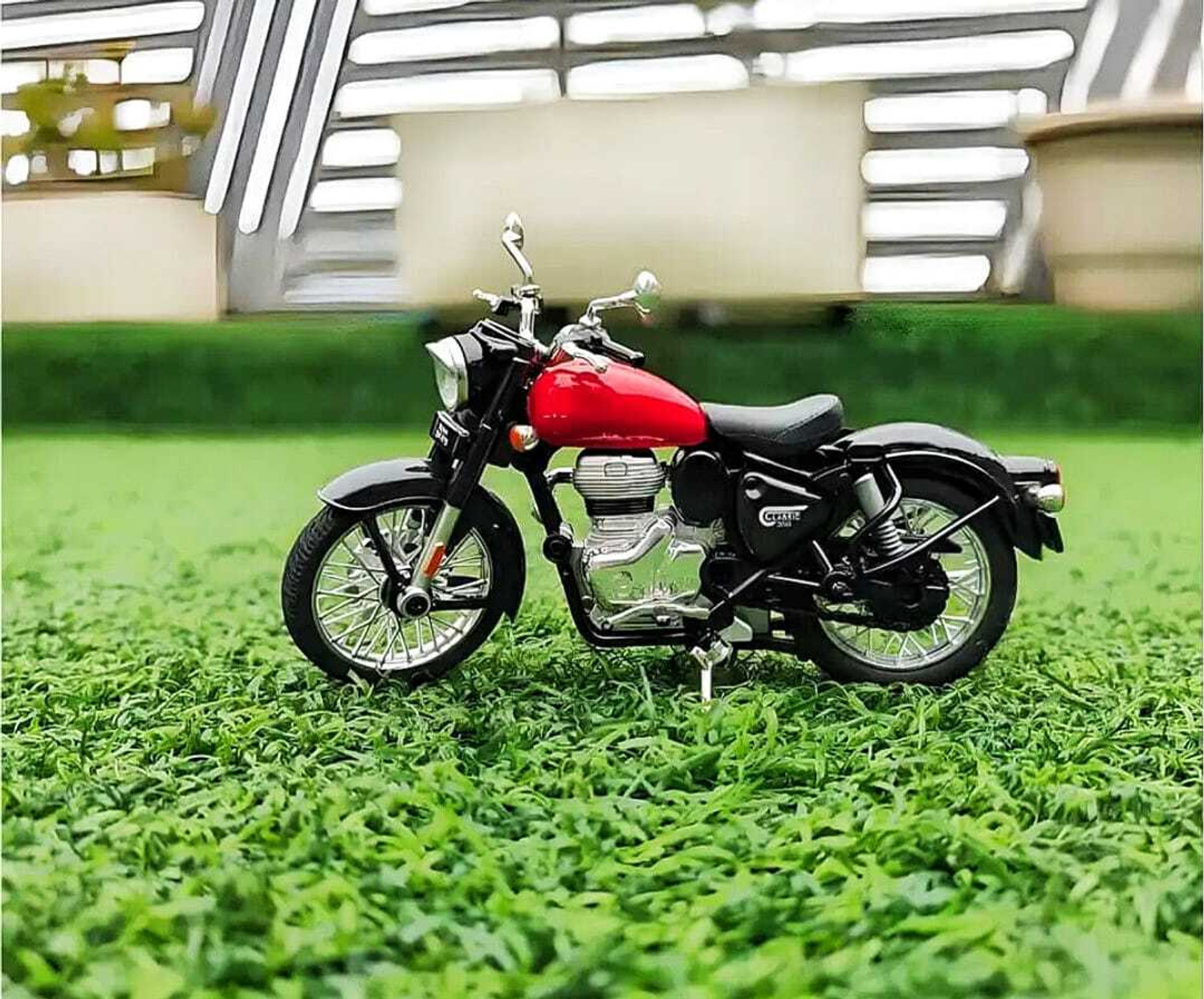Image of KRISHIVALAYA 1:15 ROYAL ENFIELD CLASSIC 350 BIKE TOY