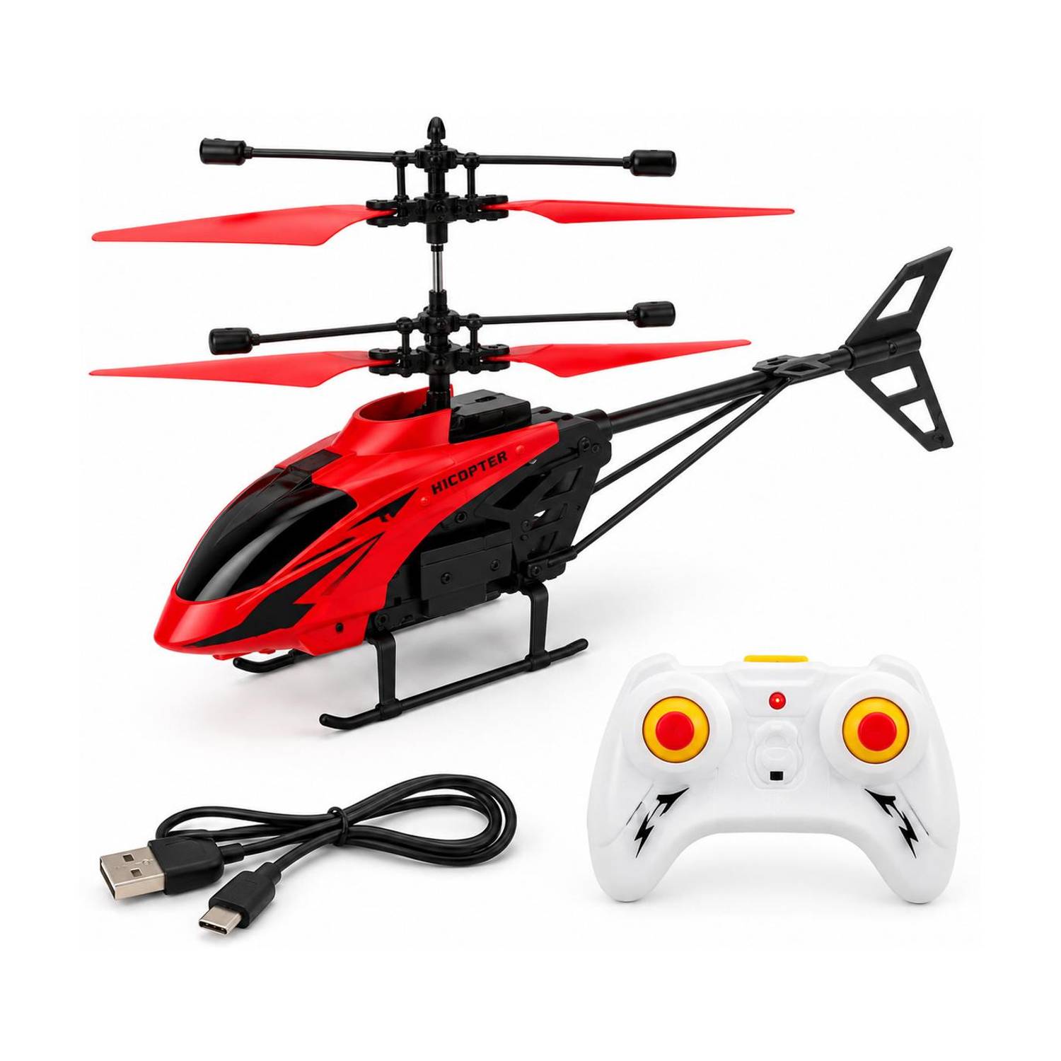 Paras Nath Enterprises Rechargeable RC Helicopter Red - Image 1
