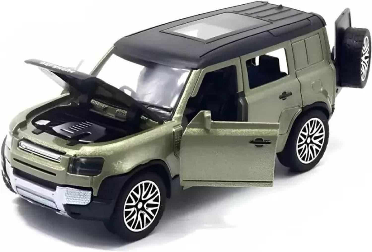 BLOOMORA Land Rover Defender Alloy Diecast Car - Premium Metal Build with Pull Back