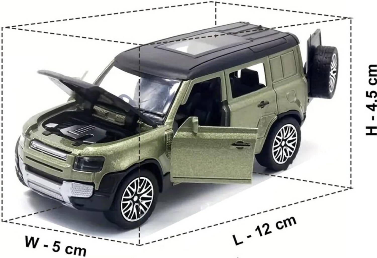 Xcillince 1:36 Defender Car Metal Body - Image 2