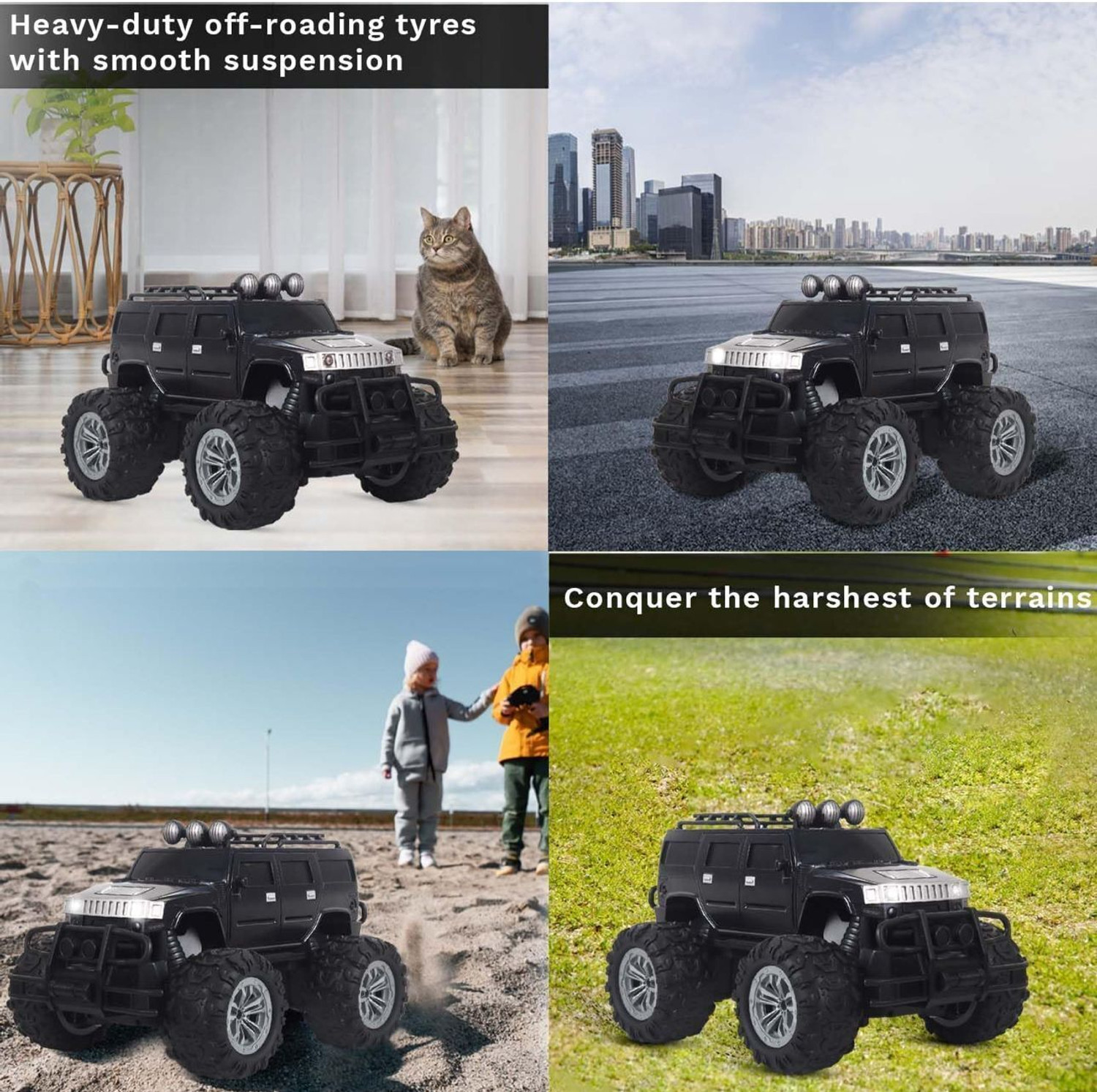 Image of himanshu tex Remote Control Car Headlight Modes Lithium Battery C-Type Charging Black