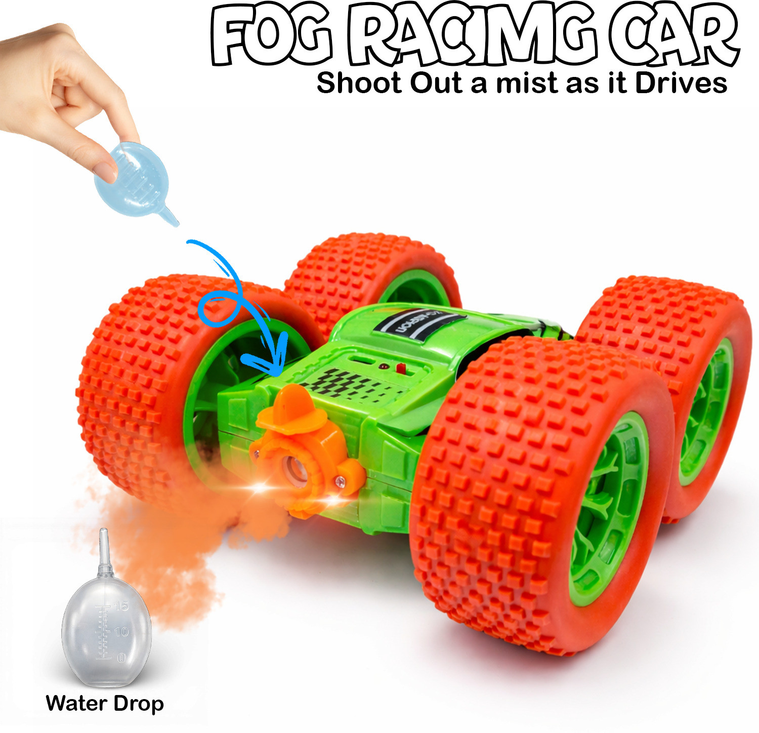 Image of SMART BOY Thunder Rock RC Stunt Car 4WD 360Flip Off Road Remote Control Monster Truck Toy