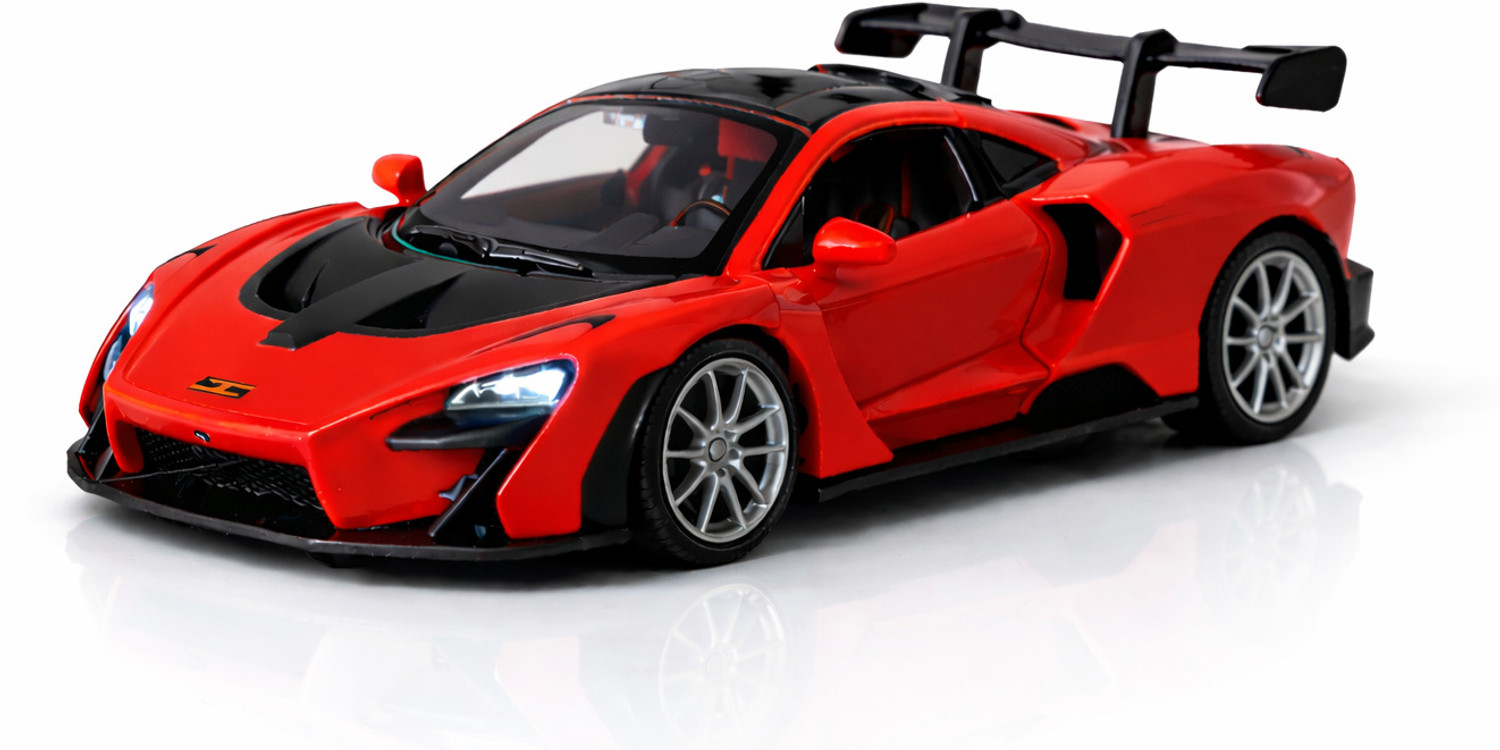 Image of crezor toys McLaren Senna 1:36 Die Cast Metal Pullback Toy Car with Light and Sound