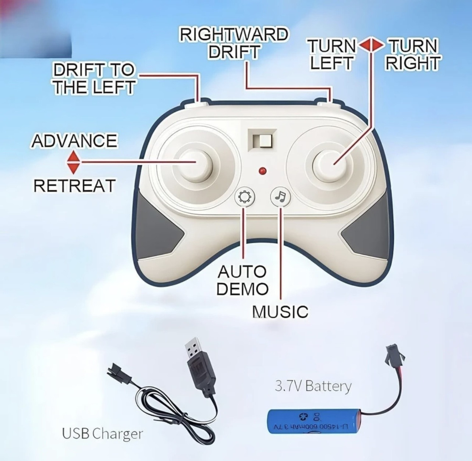 Image of Zee 4X4 Remote Control Stunt Car 360 Rotating Dual Sided Climbing High-Speed Car