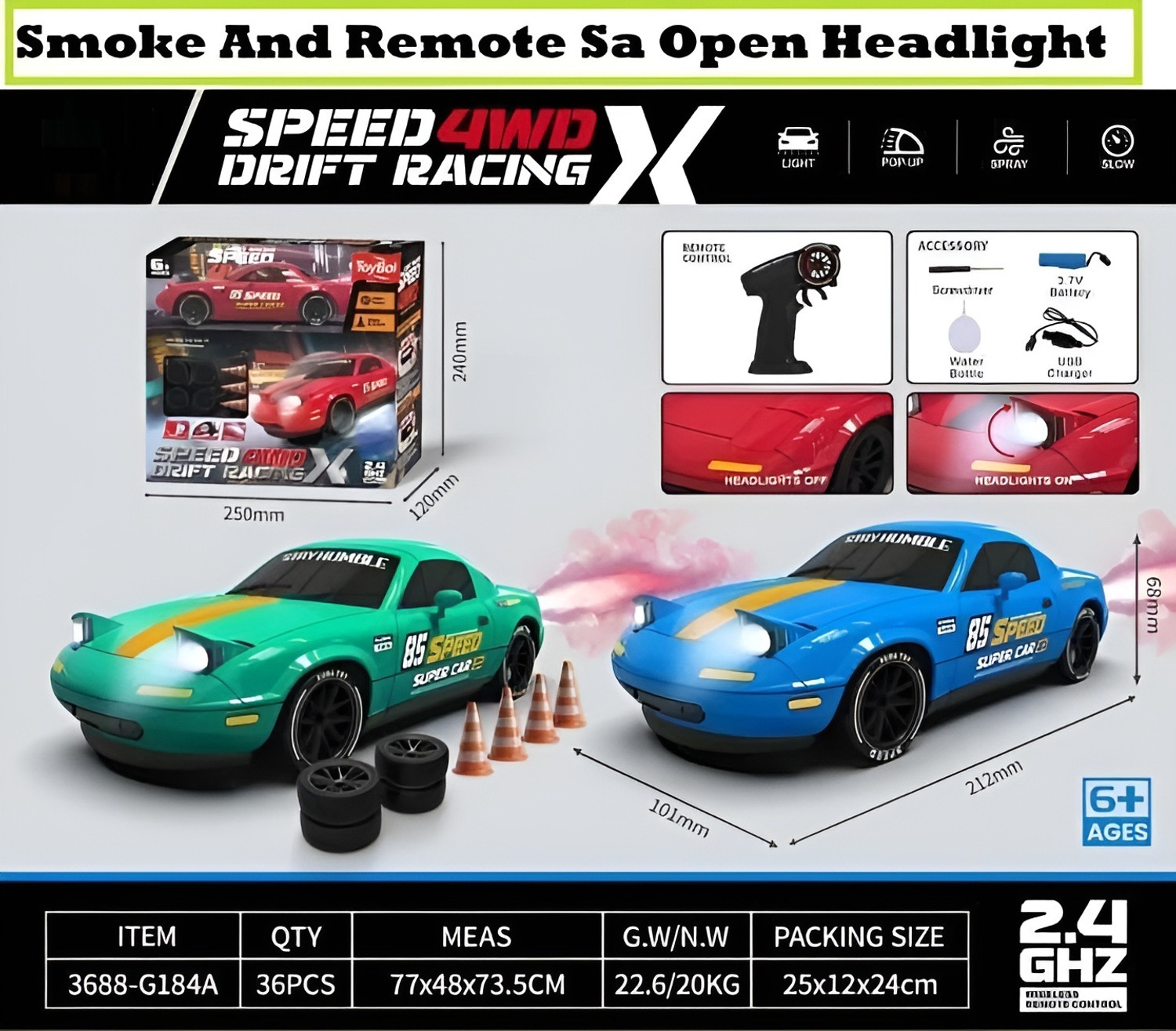 Image of Flytek Remote control car 4x4 drift rc car 4x4 rc drift car car for adults drifting car