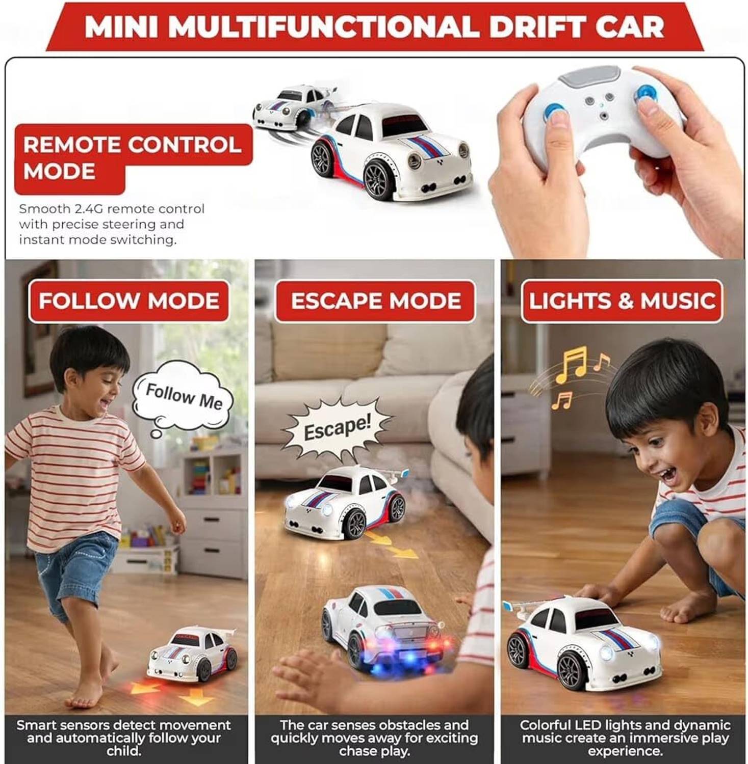 PN AVAN Remote Control Smart Sensor 4WD Drift Car - Image 5
