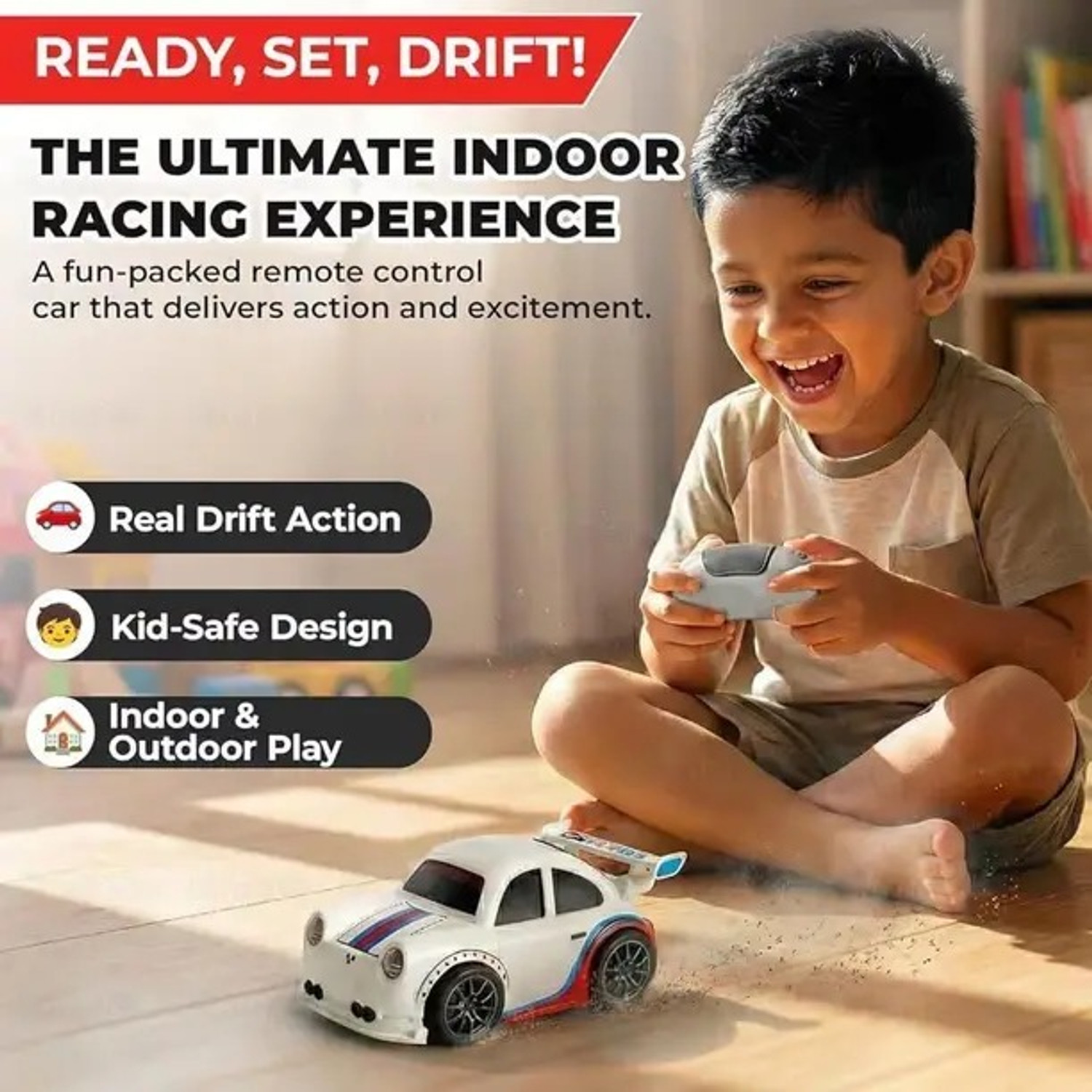 Image of HIGHEX Mini RC Drift Car Racing Toy Mini Dream Racing Car DFG22 (Multicolor)