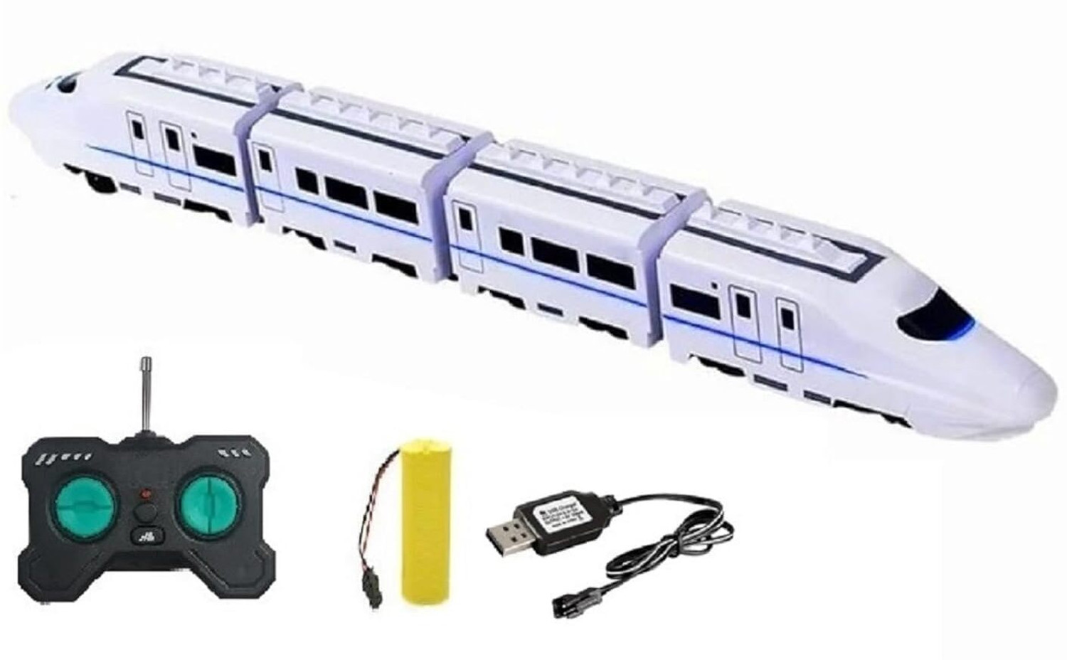 Image of star impex Rechargeable High-Speed Remote Controlled RC Bullet Train Toy