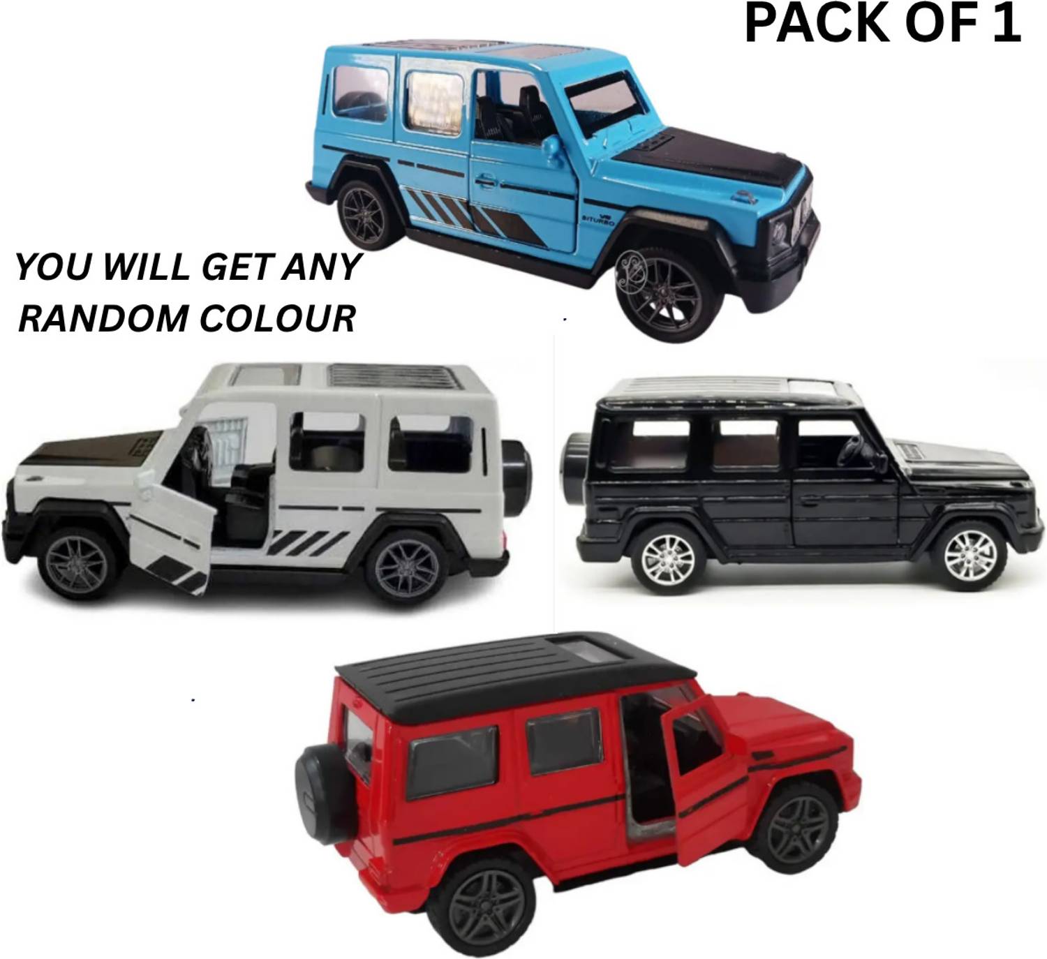 BLOOMORA Mercedes G Wagon Die Cast Metal Car Toy Pocket-Sized Fun