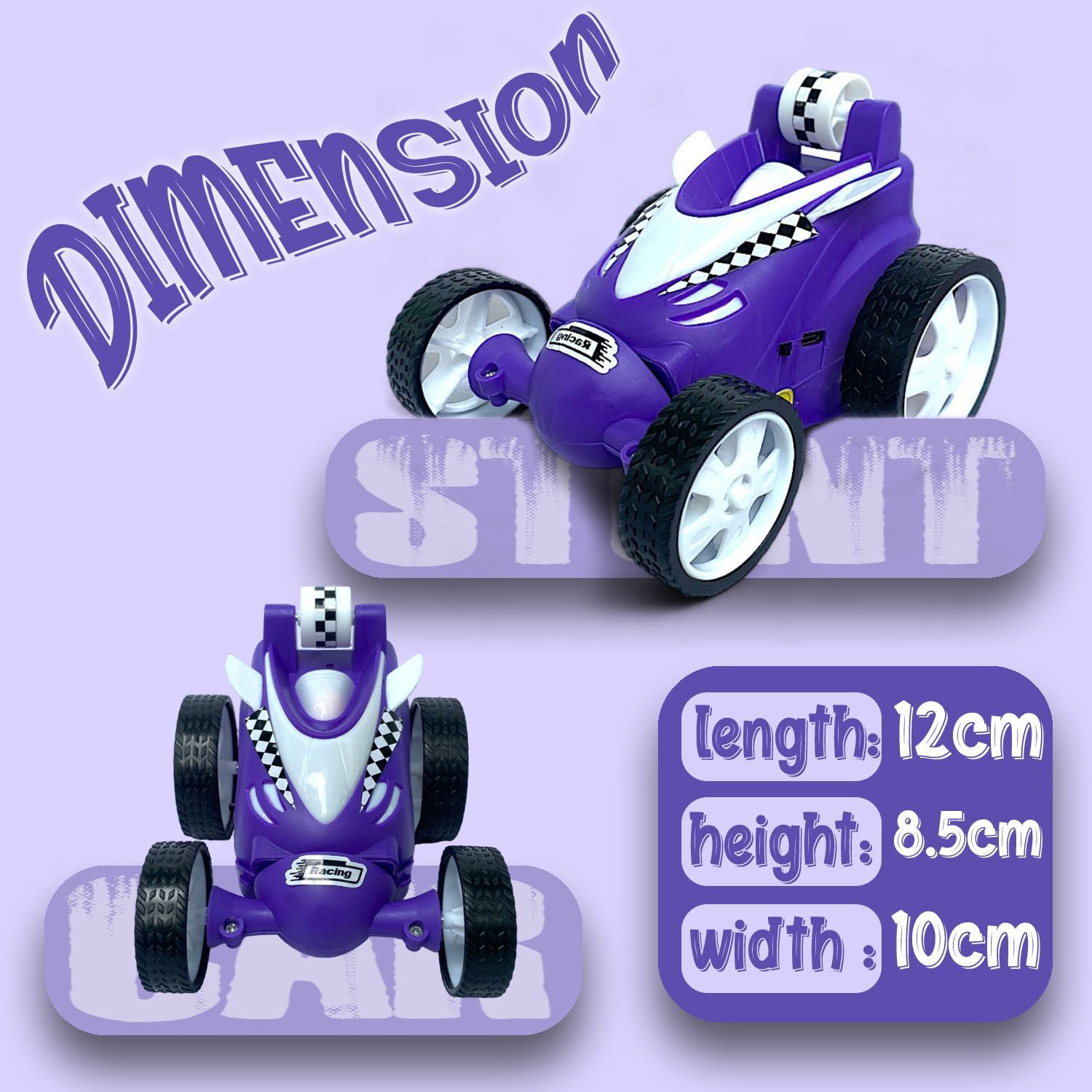 Image of Gurukrupa Guru Krupa 360 Degree Small Stunt Car For Boys Girls Kids, Flip Spin Drift Gift