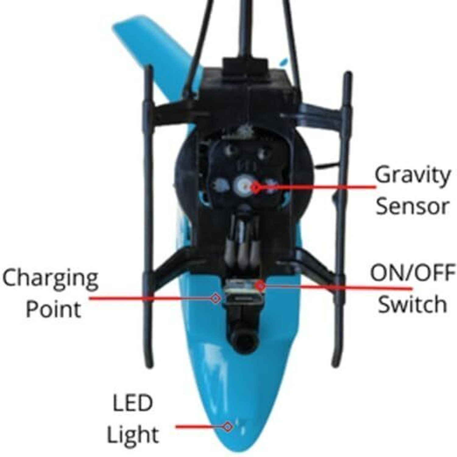 Image of Zenvy Hand Sensor Flying Helicopter Toy Rechargeable Drone for Kid Indoor Outdoor Play