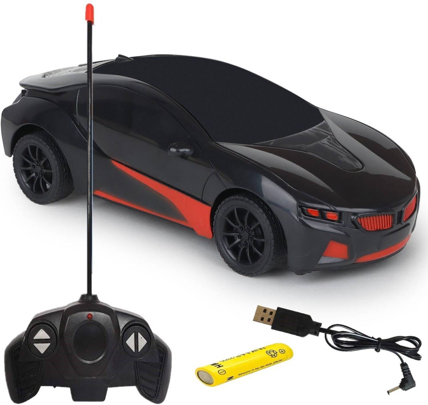 CADDLE & TOES Remote Control Toy Car Electric Chargeable 3D Lightning
