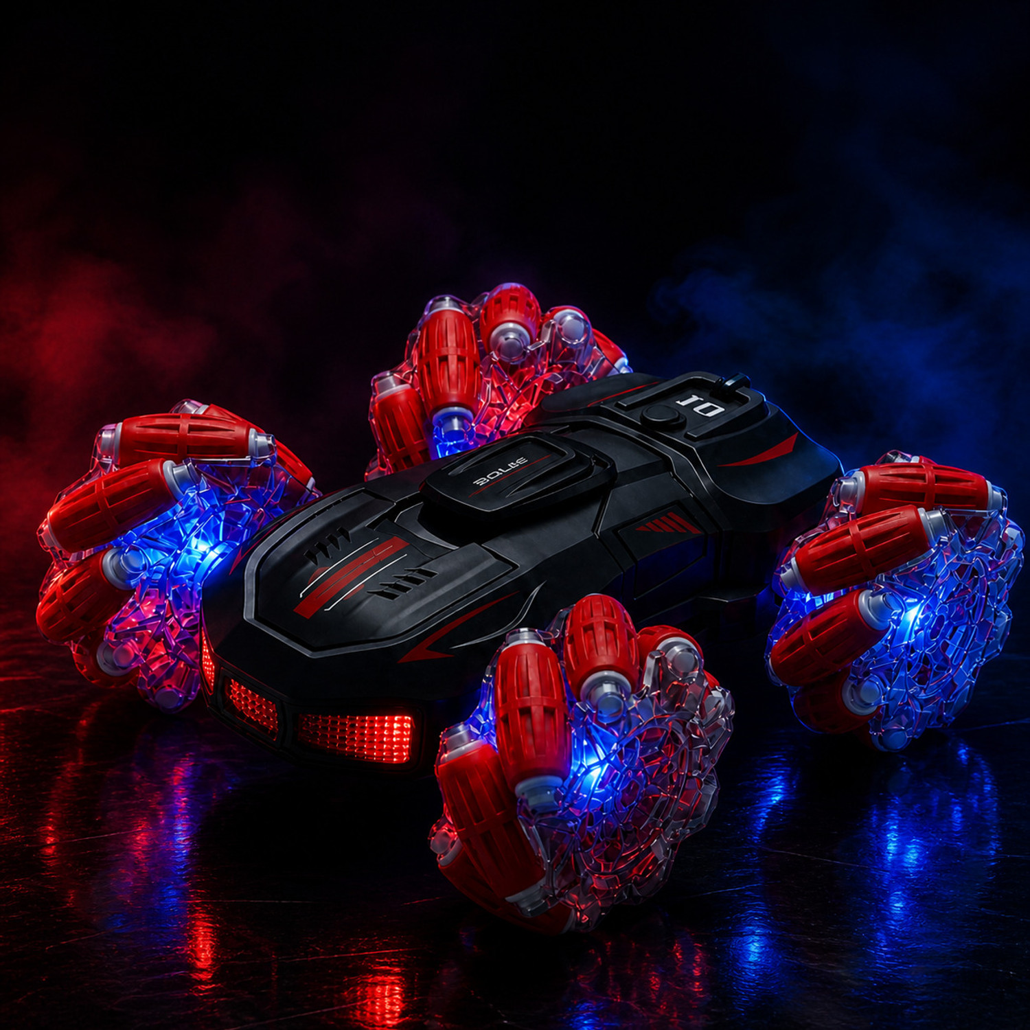 Image of ZUNBELLA 4WD RC Stunt Car 360 Degree Rotating Dual Sided Climbing With Smoke Effect