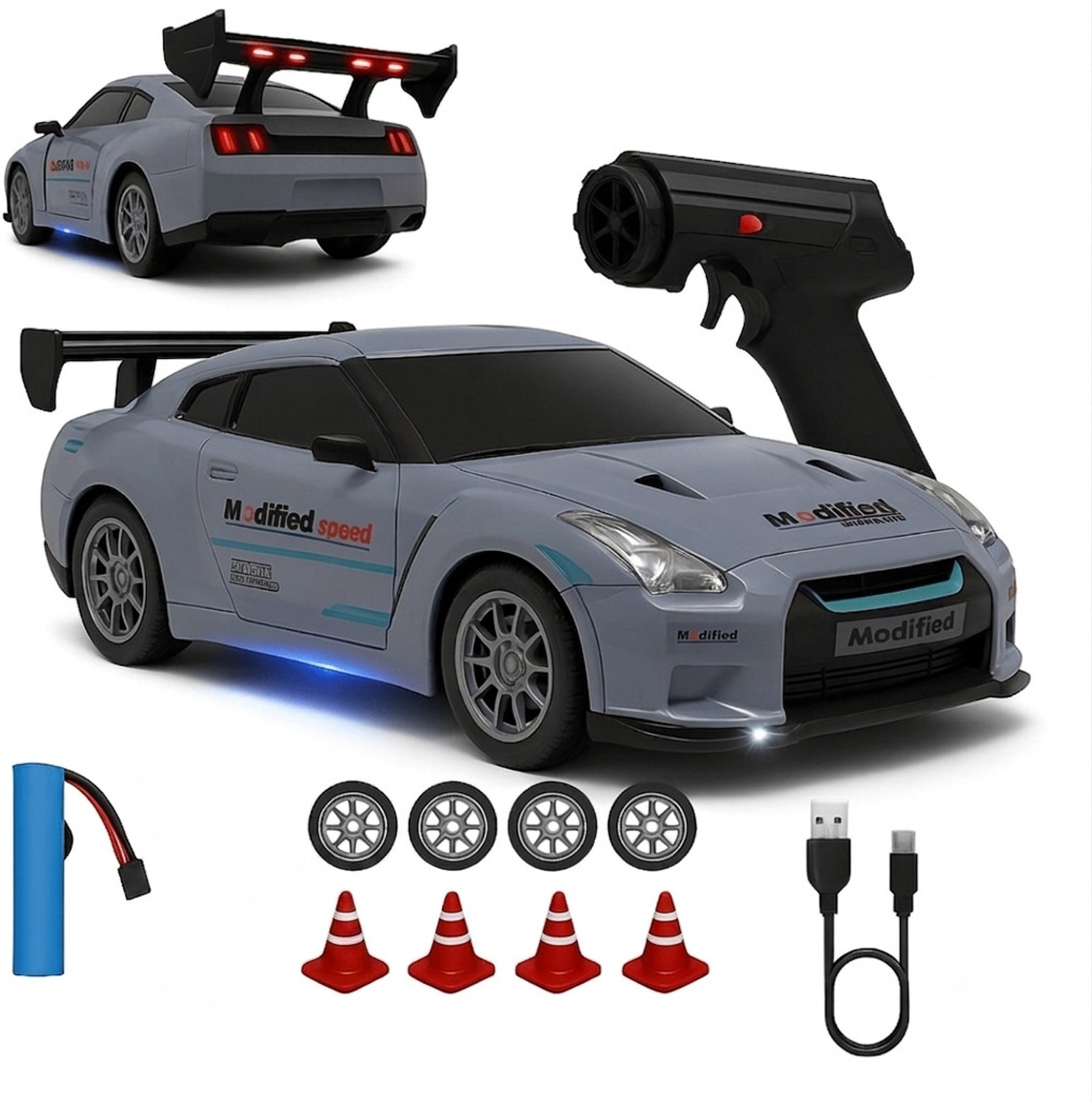 Image of Flytek Drift rc car 4x4 rc drift car 2.4 ghz remote control car 4x4 toy for kids (Multicolor)