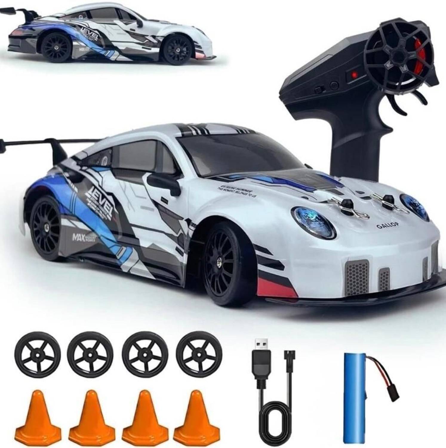 ETYMOCA RC Drift 1:24 4WD 2.4GHz Remote Control Car - Image 1