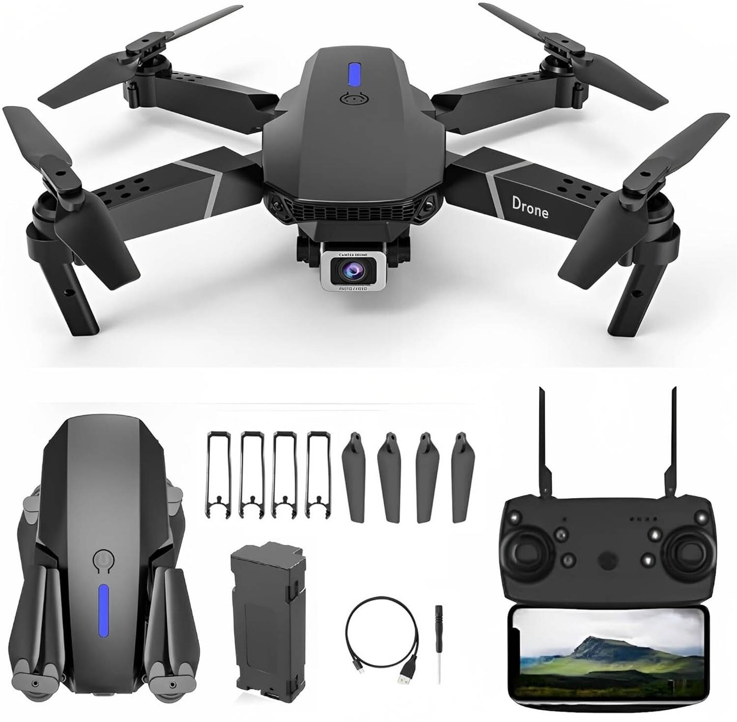 tmwilla Drone WiFi Camera Drone Remote Control Quadcopter 360 Flip Stunt Drone Drone
