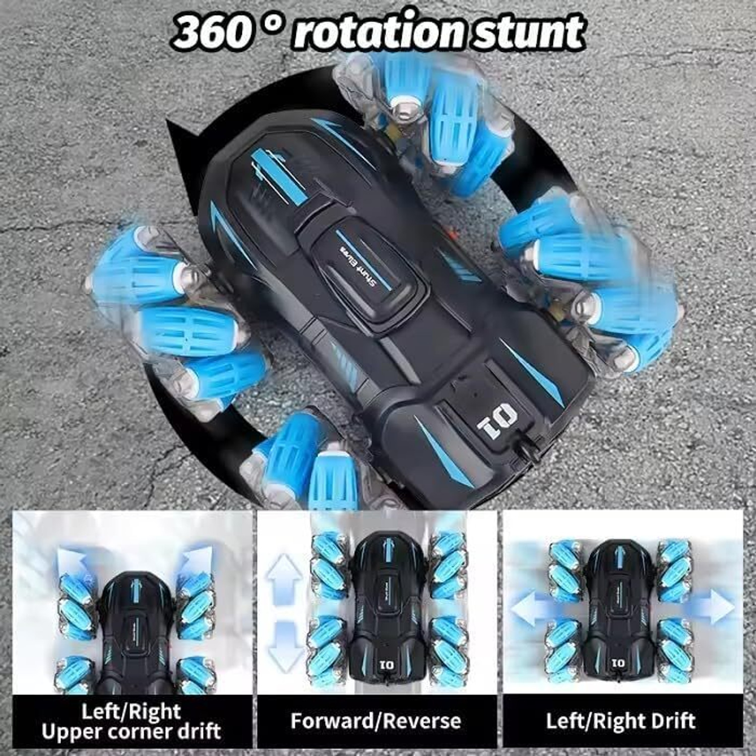 Image of Toofun Drift 4X4 RC Remote Control Car Toy for Kids Boys Adults