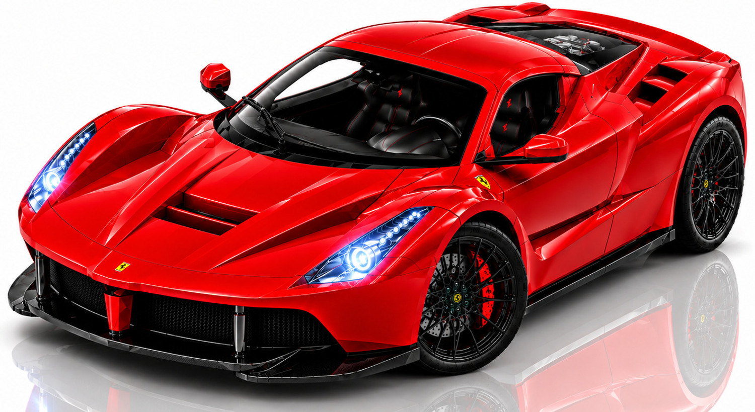 Image of crezor toys Ferrari Scale 1:36 Diecast Metal Toy Car with Pull Back Action Led Light & Sound (Red)